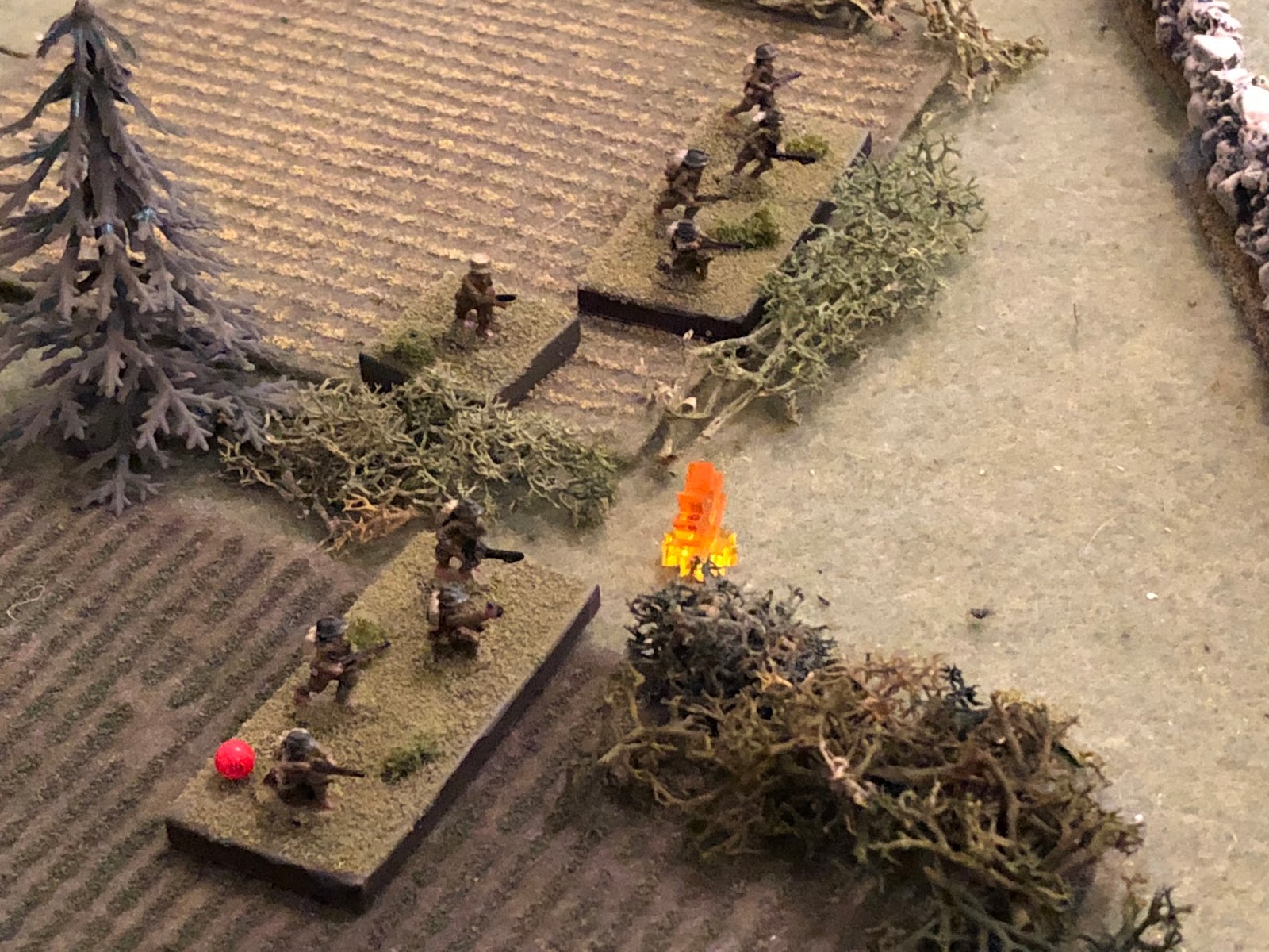  And SSgt Sachs' fire manages to suppress one of the enemy squads. 