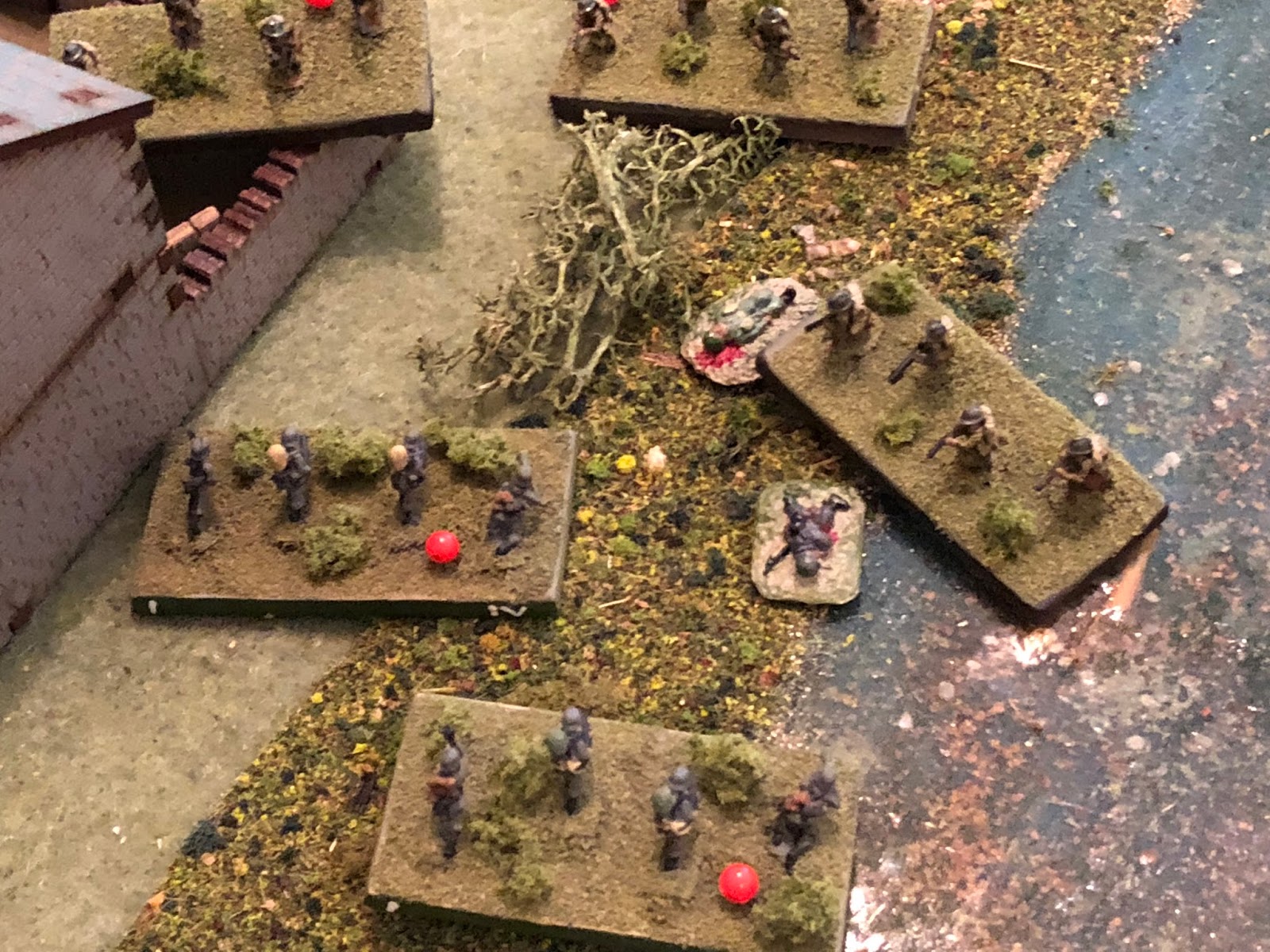  SSgt Gradl falls not far from the French Lieutenant.&nbsp; The French squads, previously thrown back, charge back into the fray...   