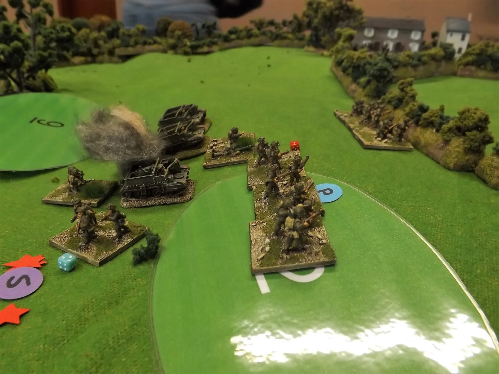 Meanwhile the British flank advance on Hill 203 is caught in open ground by a hail of machine gun fire and anti-tank shells