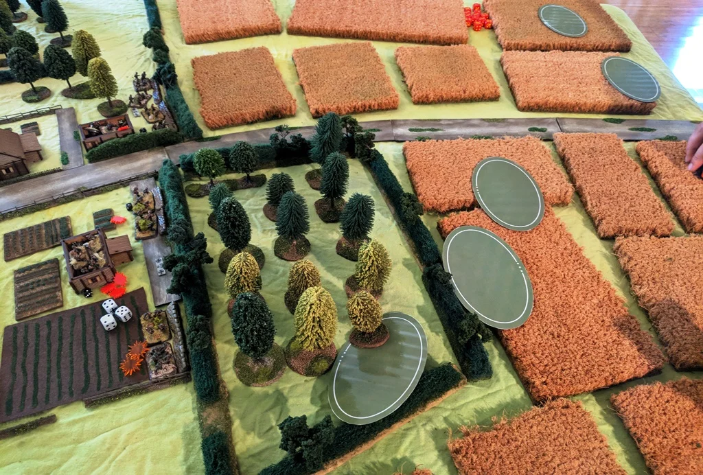Chris races into the orchard, hoping to catch the Germans while they still have a lot of shock.