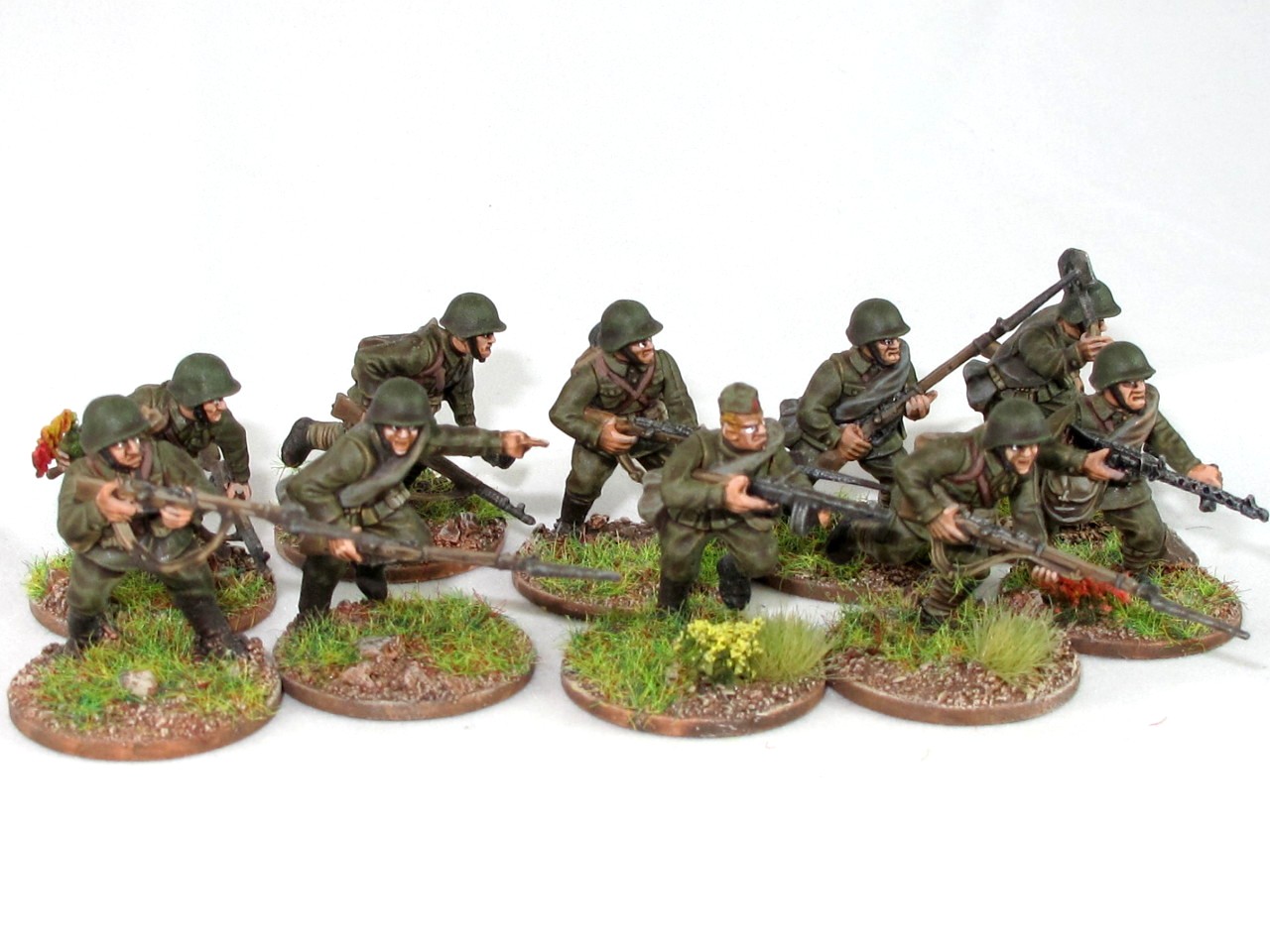 Soviet Infantry in 28mm from Andy Duffell