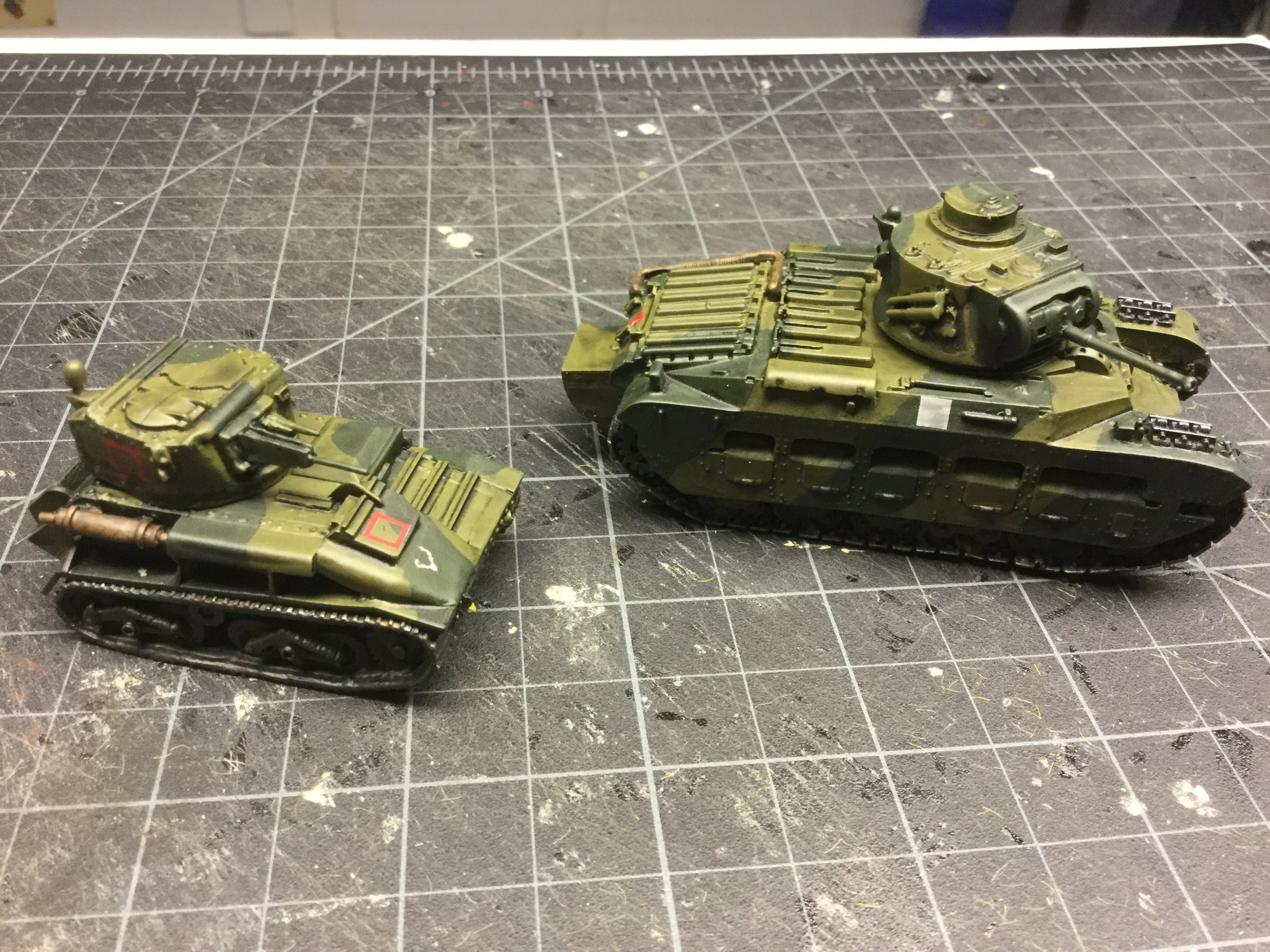 A Couple of BEF tanks from The Hat