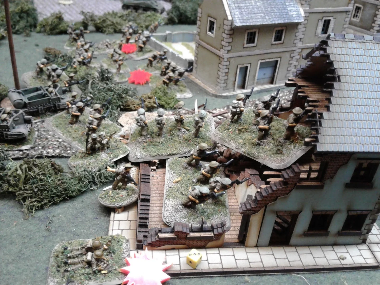 8 Platoon takes the first house with bayonets
