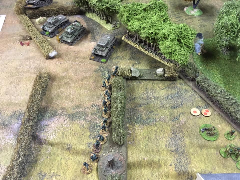 Getting in a bit of a mess with our Cromwells: Germans lining the hedgerows