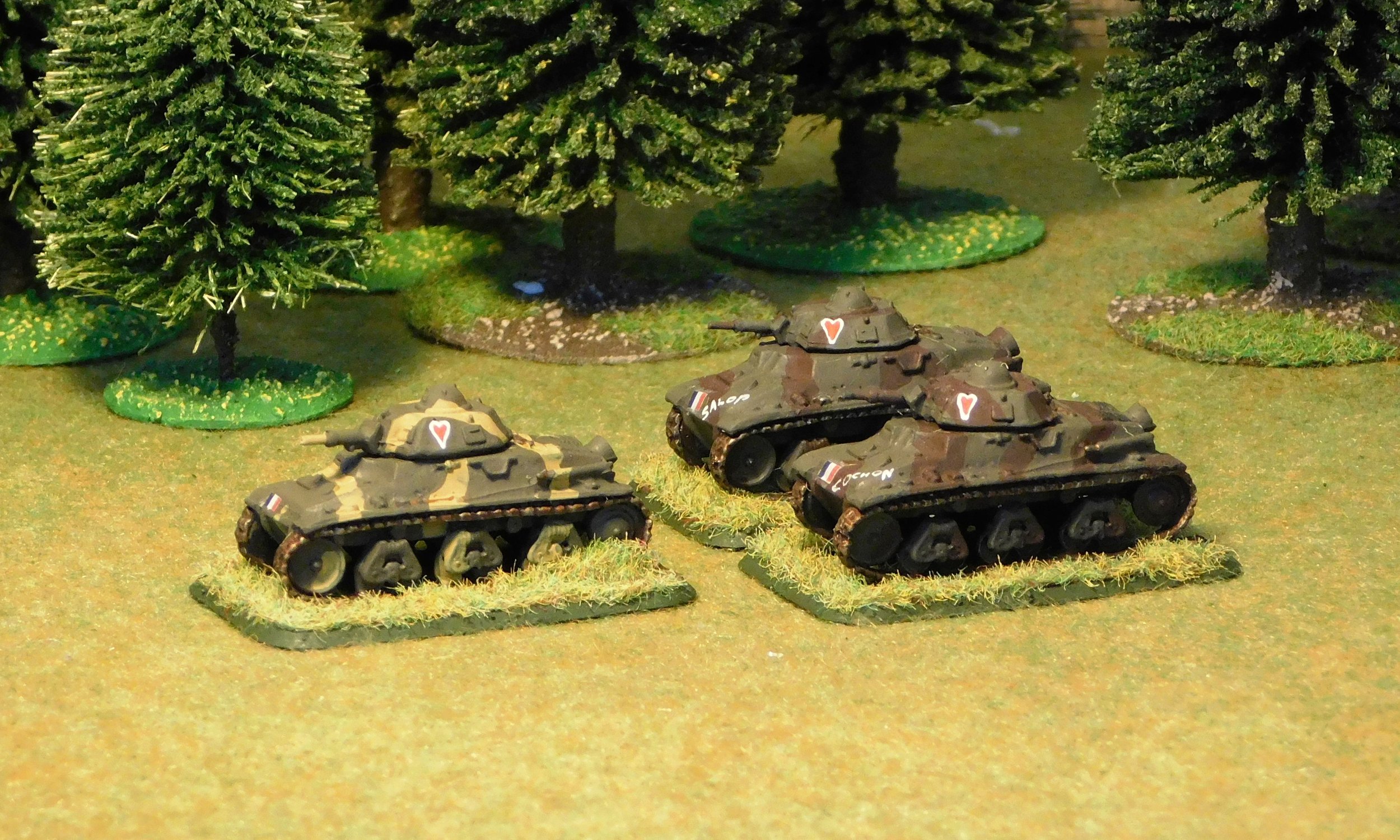 Remnants of a Company of H-35 Tanks