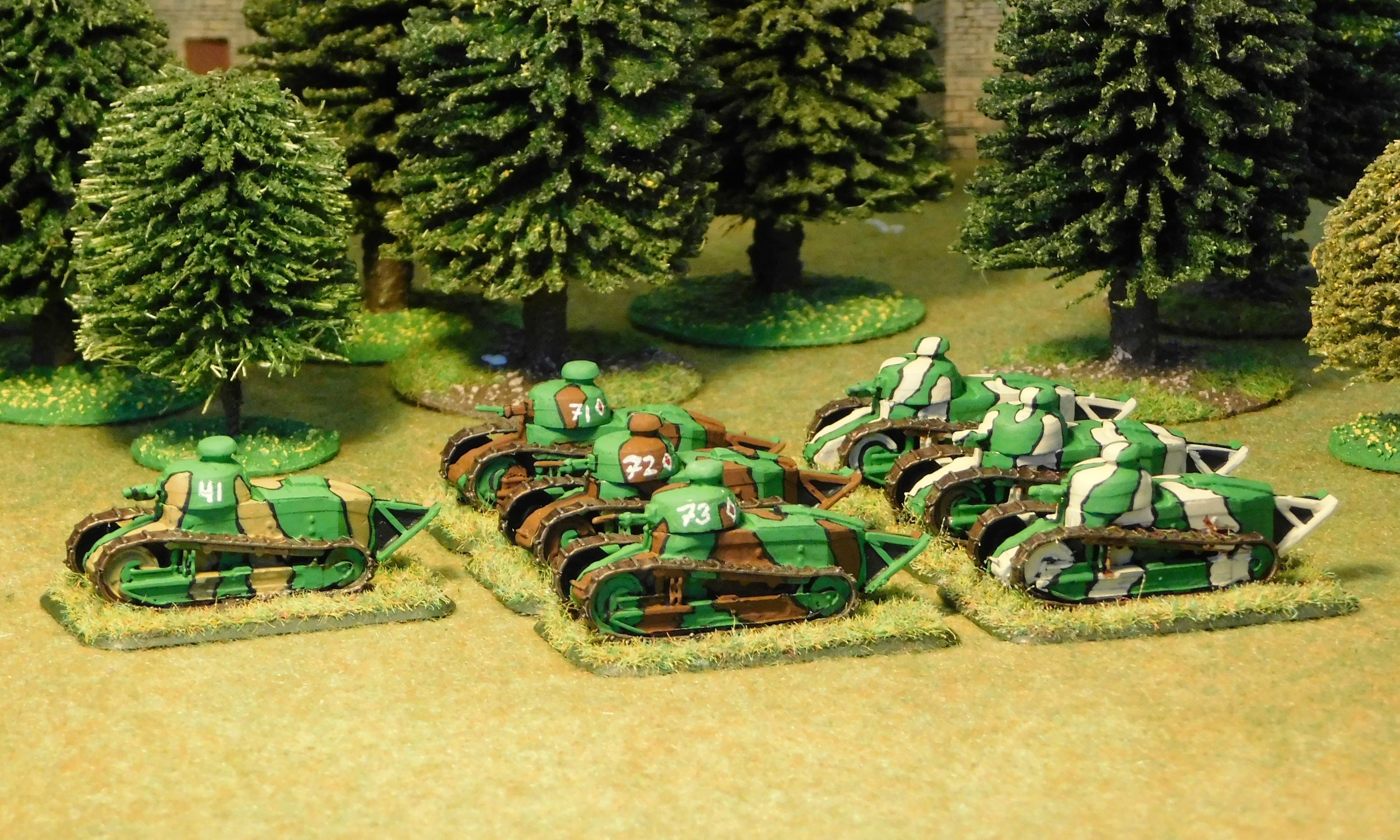 Remnants of a company of FT-17 Tanks