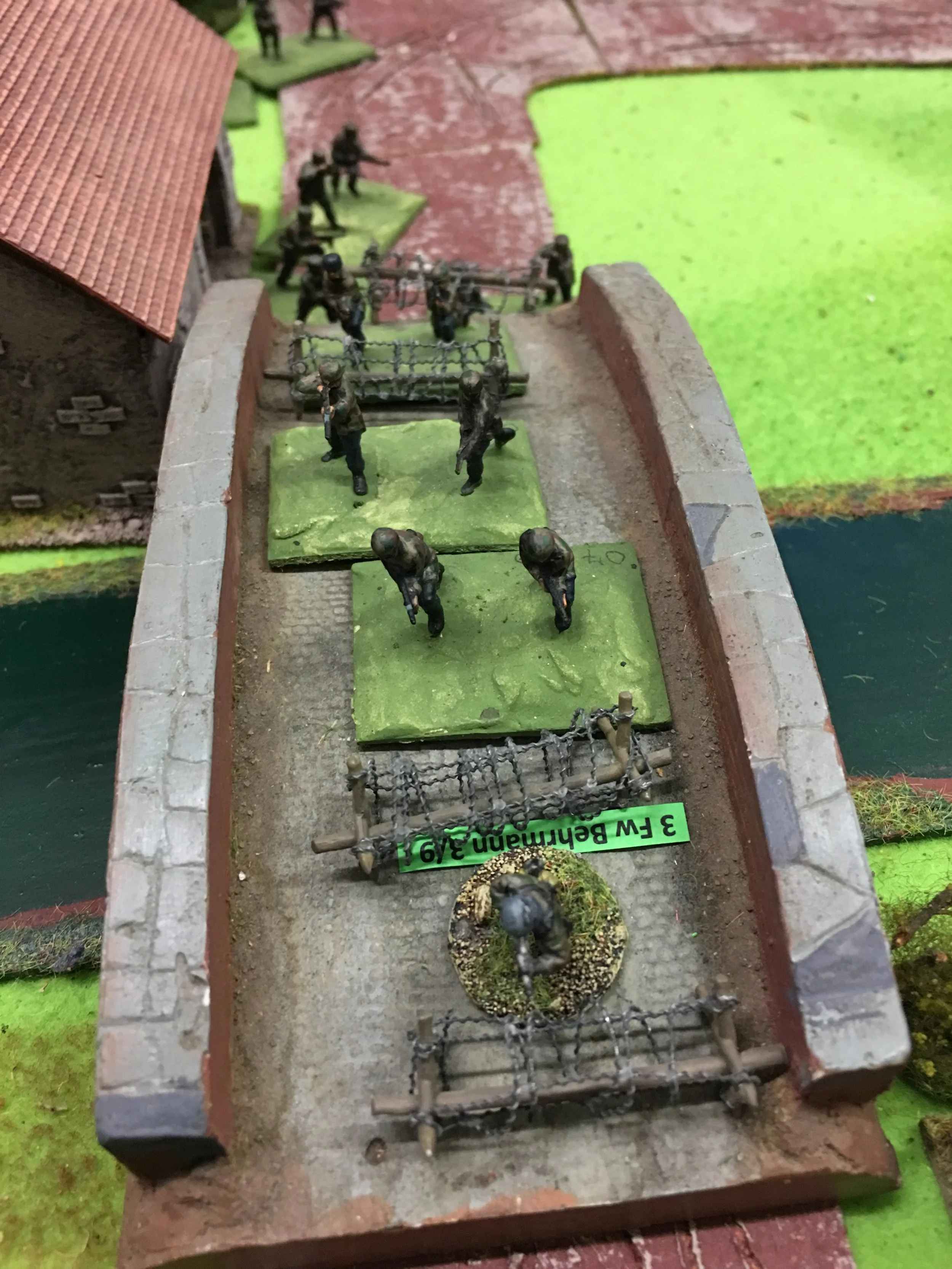 Germans dashing over the bridge