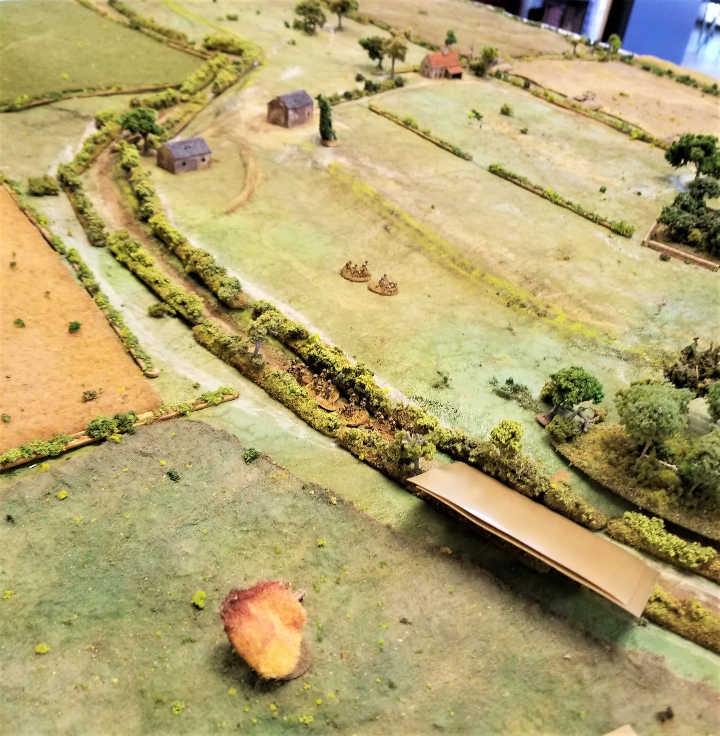 Welsh using the lane as hard cover