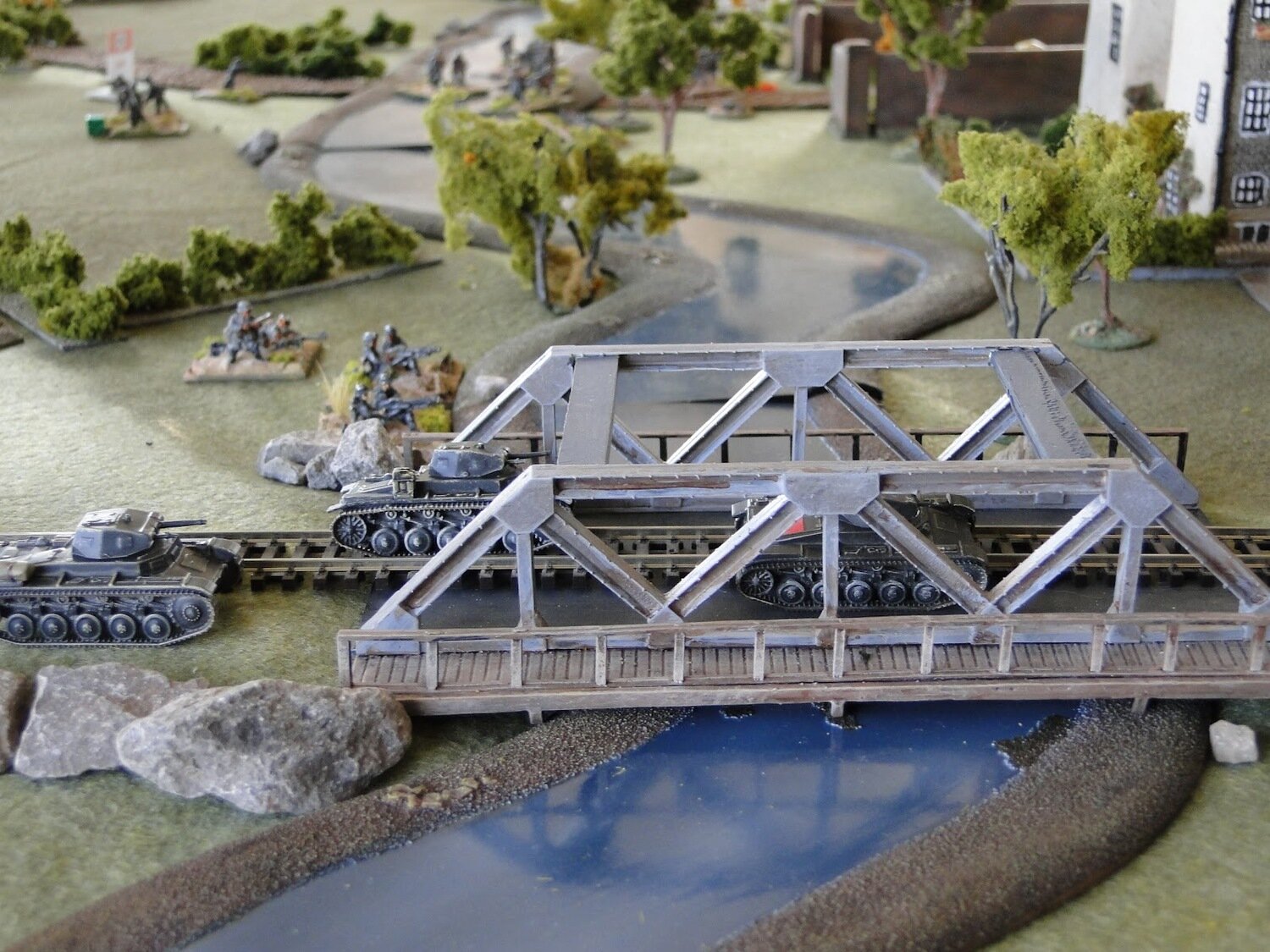 2nd Platoon take the rail bridge