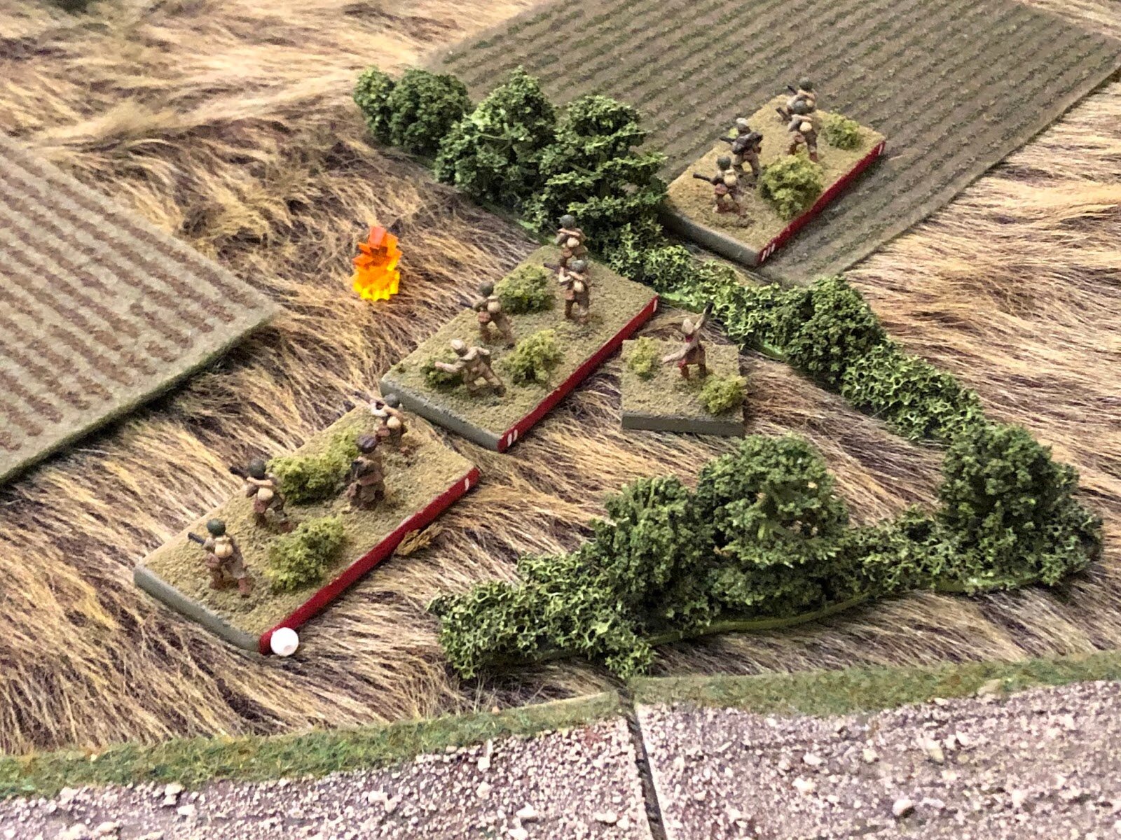  Putting the Soviet 1st Squad, 1st Platoon 'men down.' But there's a screeching sound and all eyes turn skyward... 