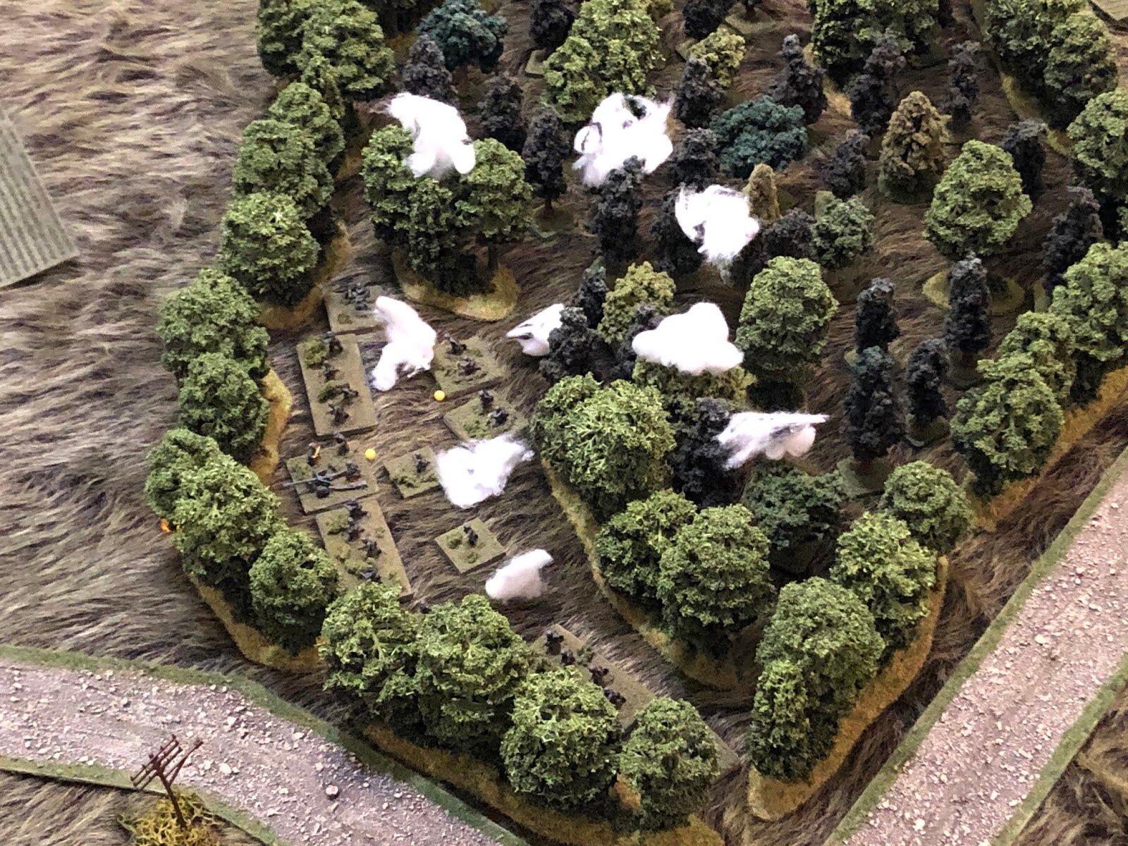  As 122mm HE rounds begin pounding the objective! 