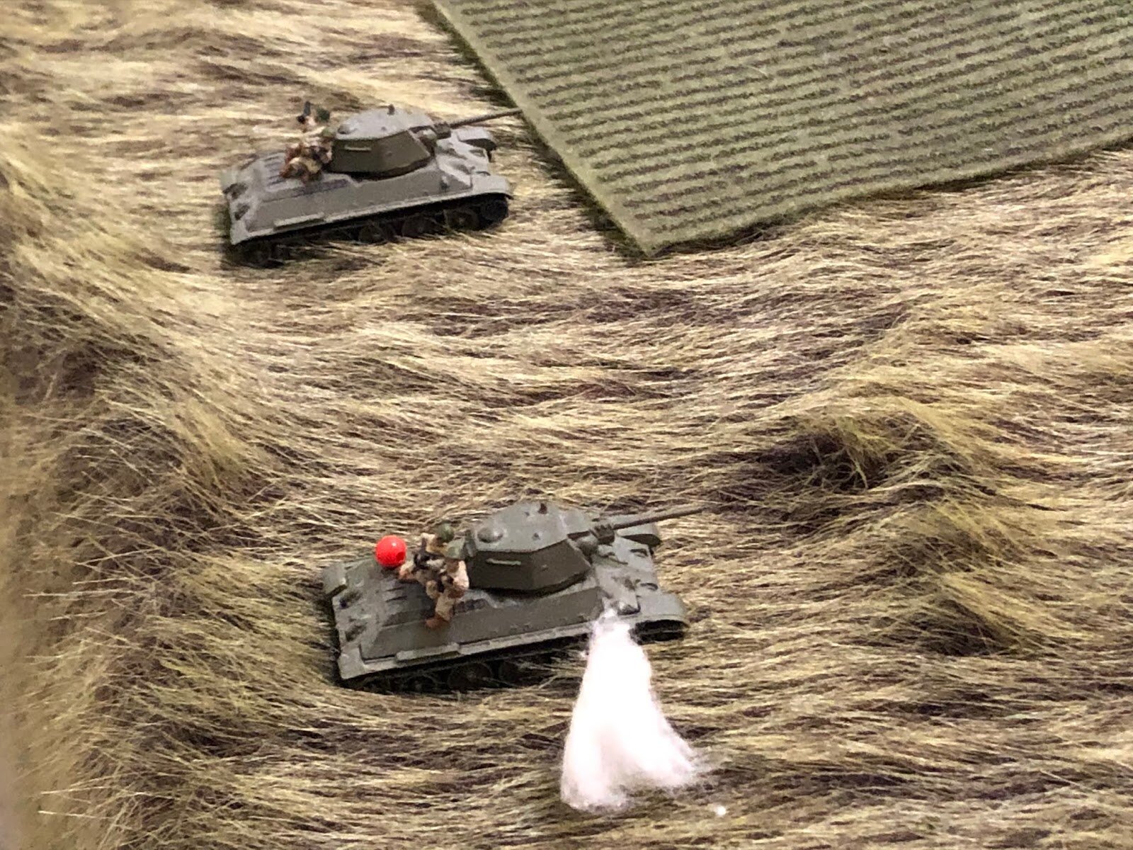 The round misses its target, but suppresses the infantry riding on it!  