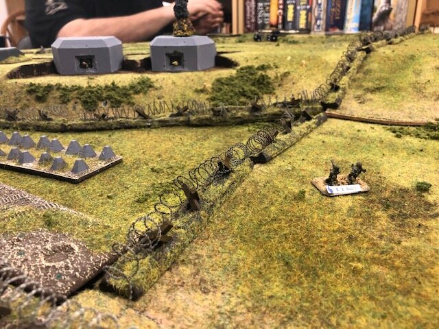  A bazooka team is getting closer with the objective of taking out the other bunker with the Gun (eventually they would be successful). 