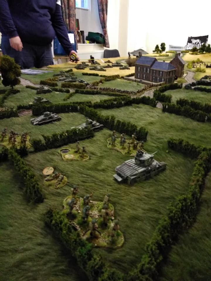  B Coy 7RTR Matilda II's and 8DLI cautiously advance towards Wailley.    