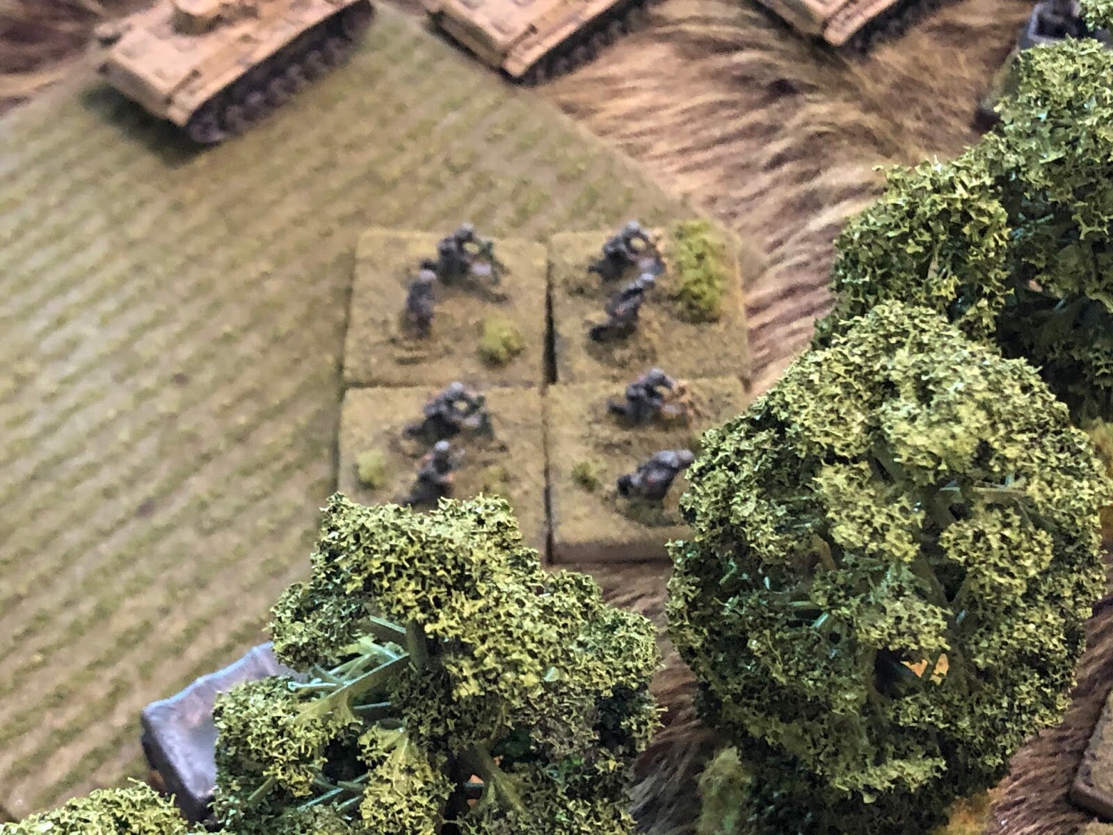  The German mortars go to work… 