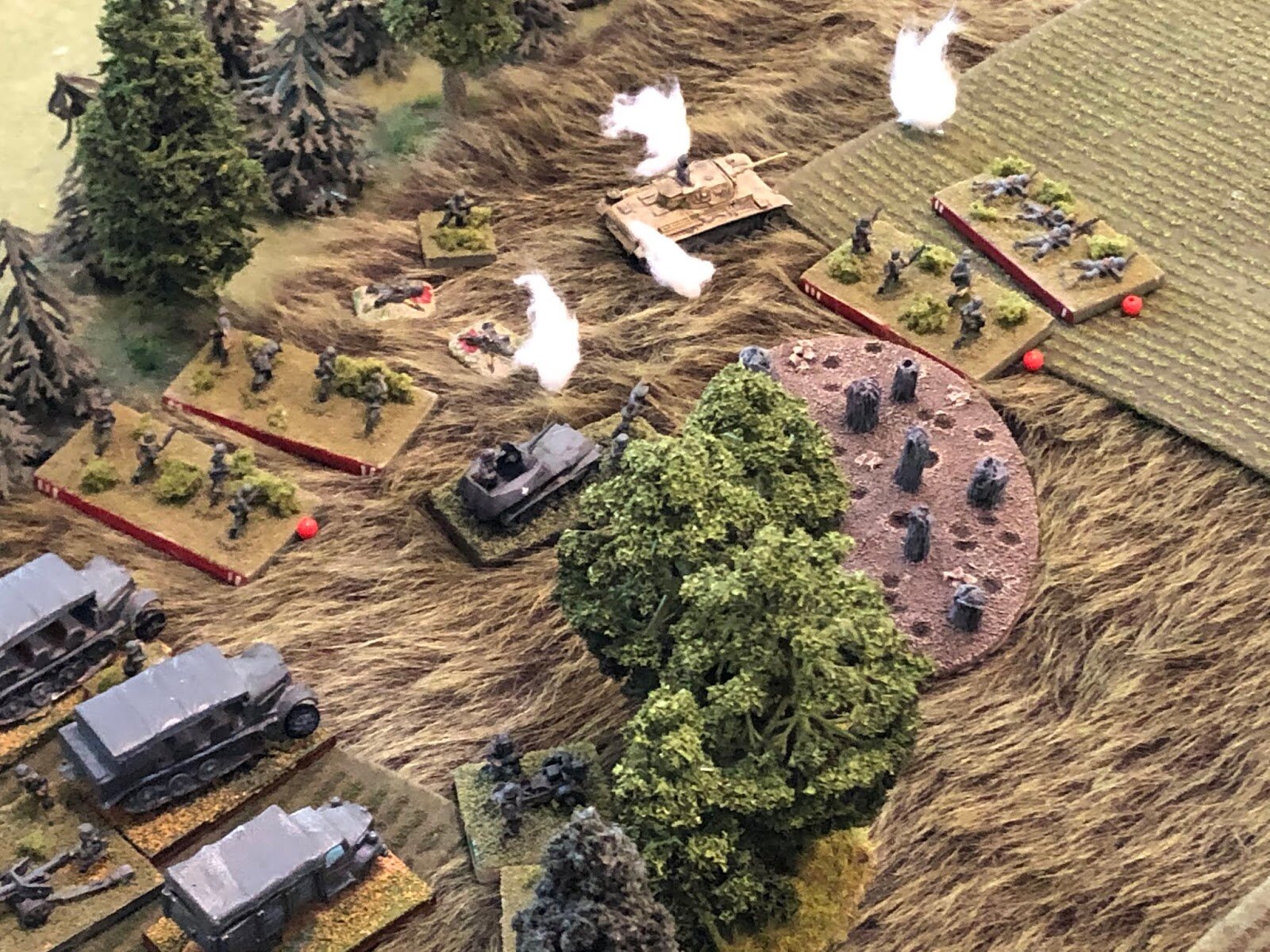  As the German CO moves up to 2nd Company to try and rally them, but the mortar fire is so fierce even he can't get them moving again! 