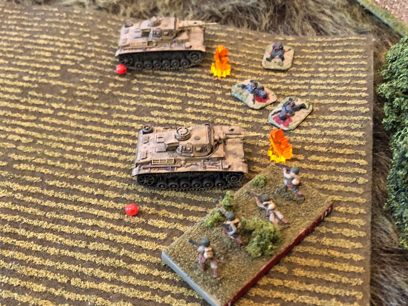 The Soviet troops storm the first panzer...