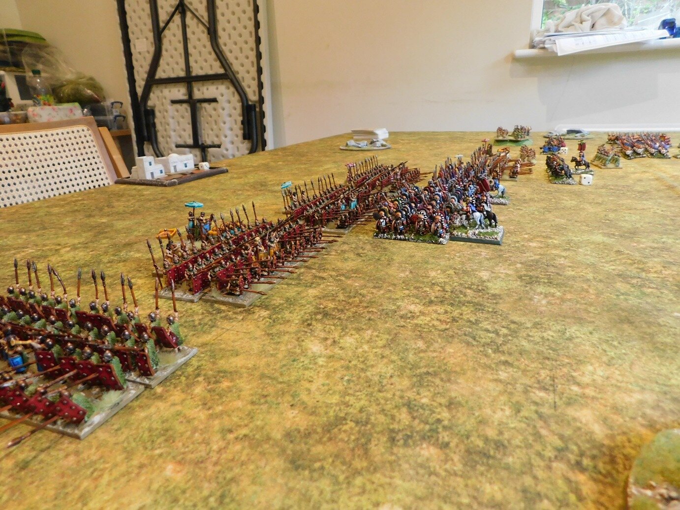 Plan falling apart: main militia line now in contact with Athenian Hoplites!