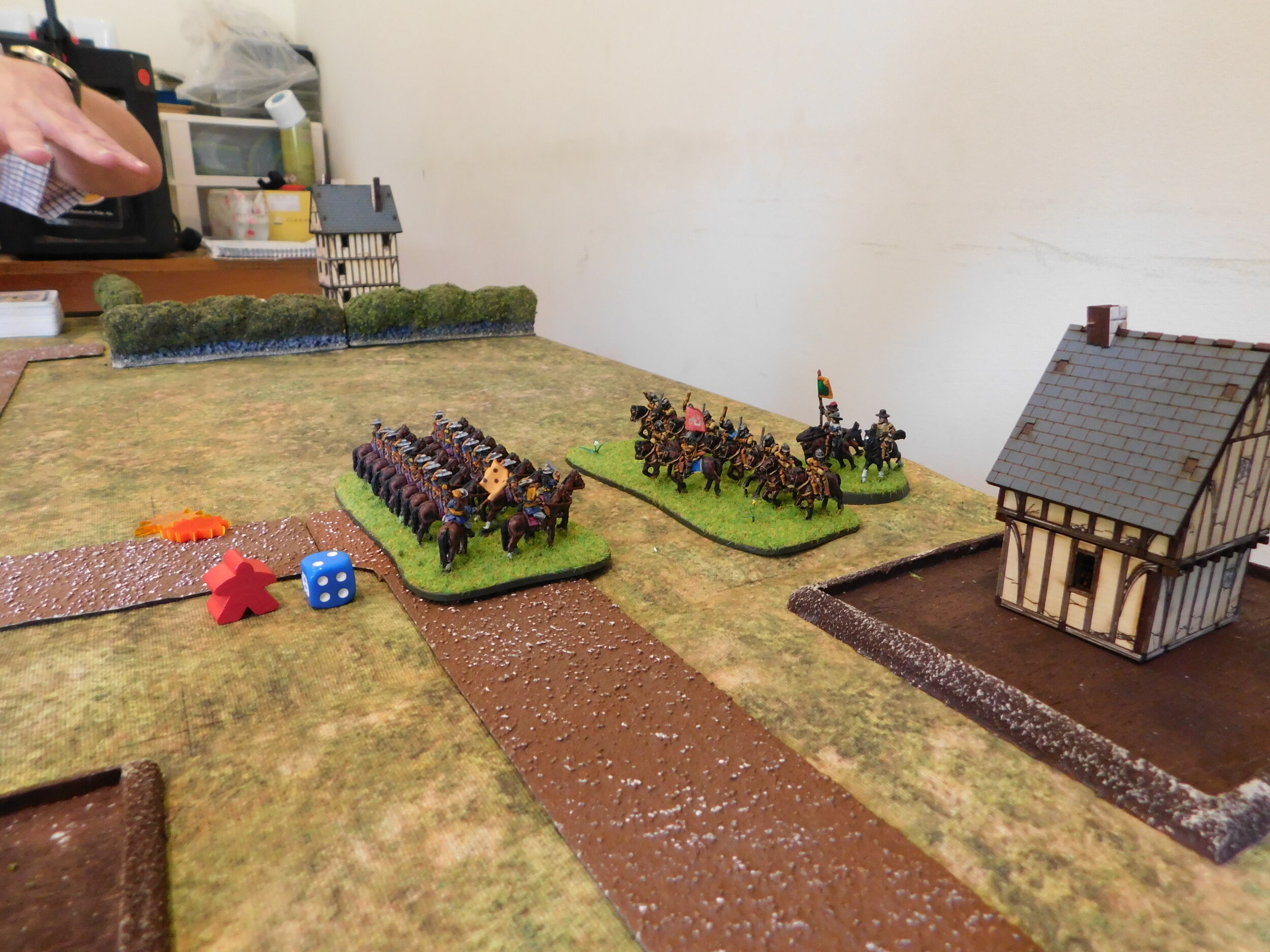 Some bits of the initial cavalry clash were still carrying on.