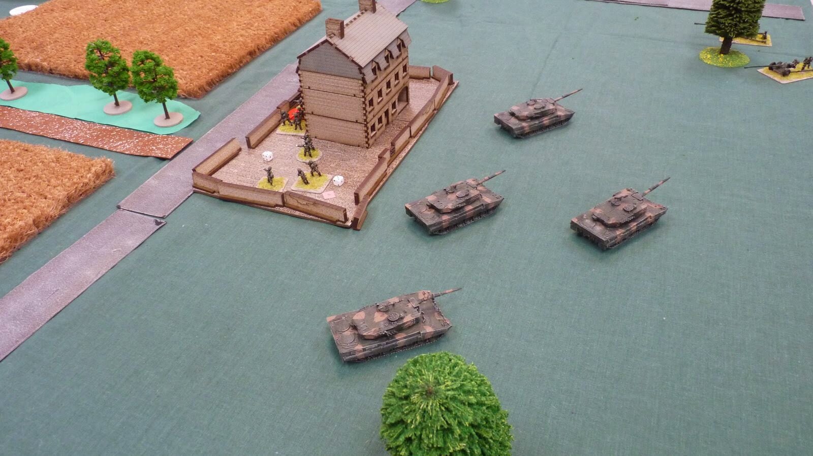 The Leopards pressed forward and swiftly accounted for the anti-tank guns before they could fire again.