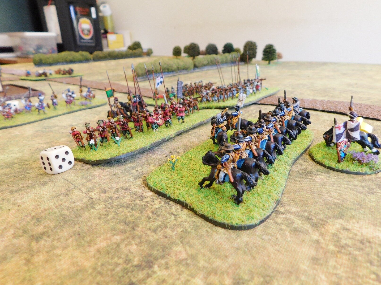 Meanwhile, the (Royalist) Woodhurst Horse have punched through the first Roundhead line...