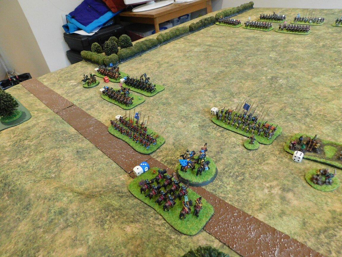 The Royalist left flank