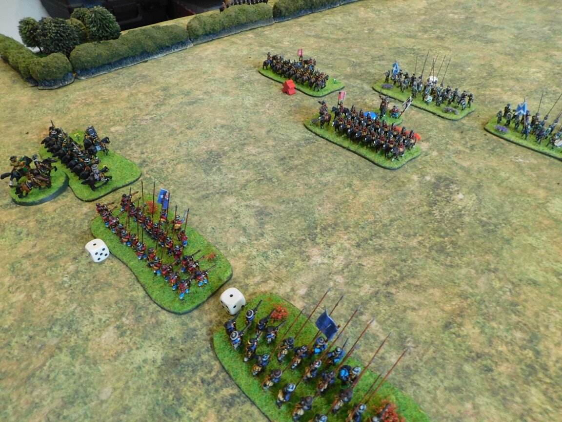 Back to the right flank...