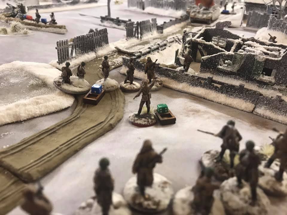 Soviet sections storm forward only to lose the close combat.