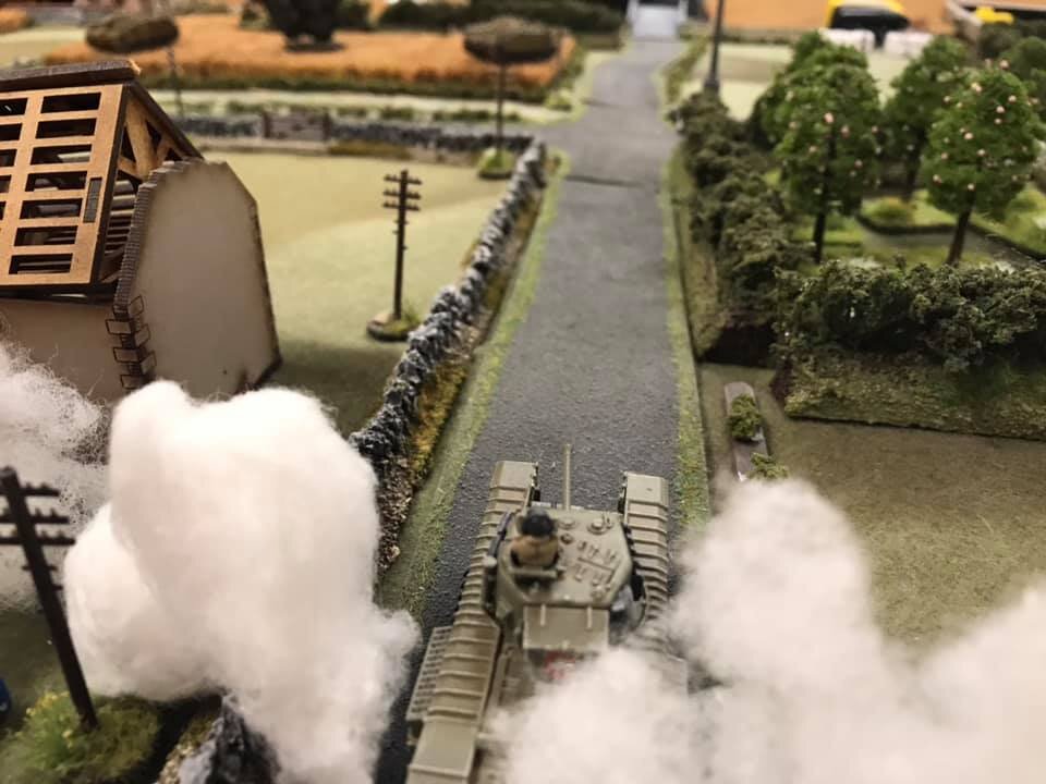  “Detractor” edges forward and engages a StuG. 