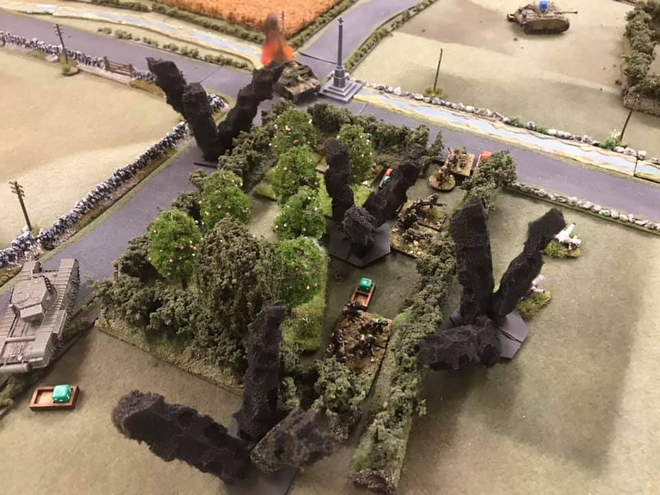 Disaster for Platoon B. German barrage lands on target, and lasts 2 phases. It smashed the platoon who fell back in disarray in the evening. 