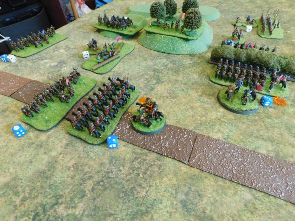 The enemy cavalry attack!