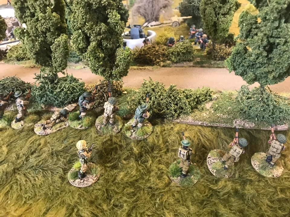 Company Commander personally directs the flanking manoeuvre.