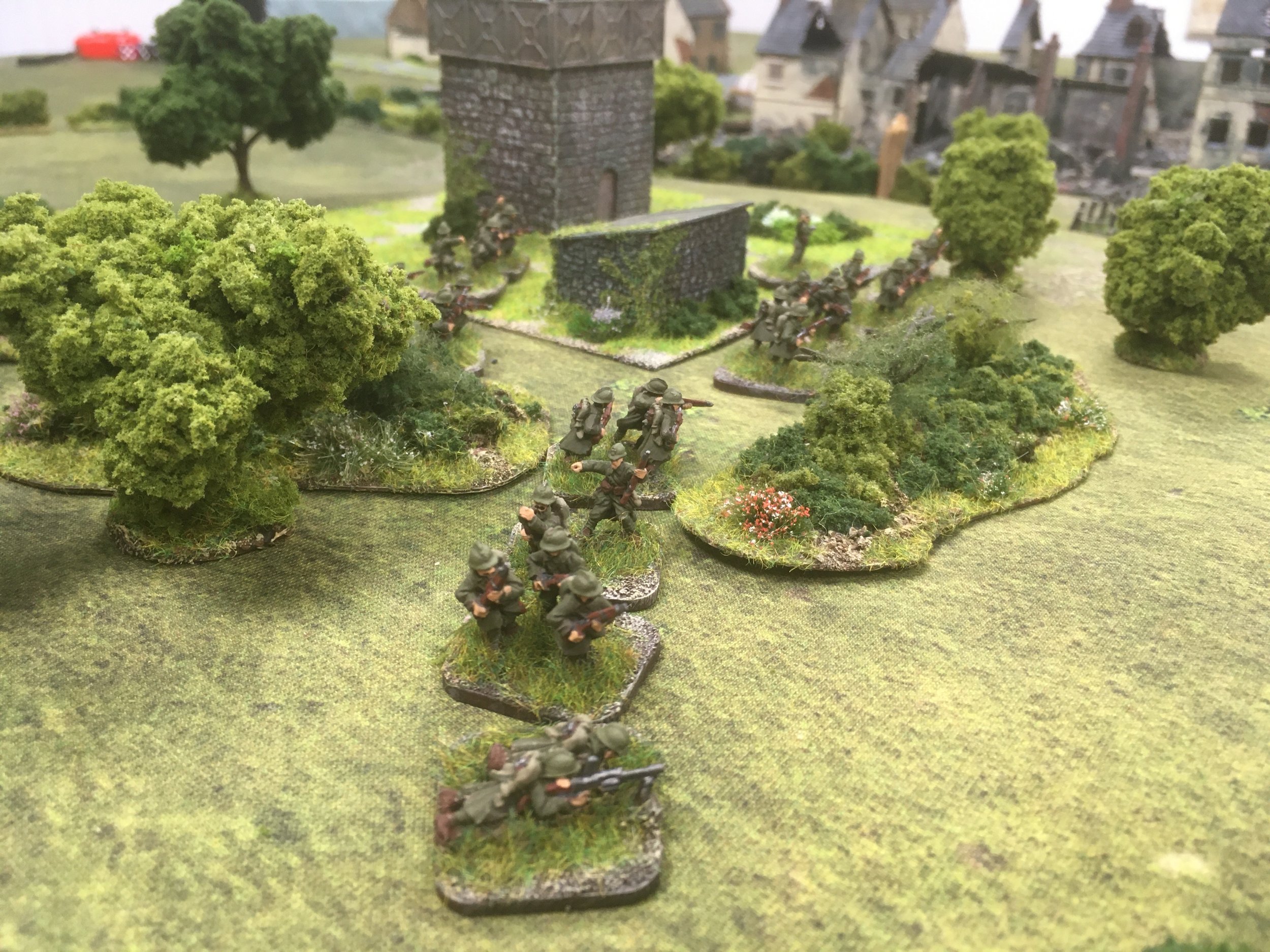 In the woods on the German left a platoon of French infantry are also revealed.