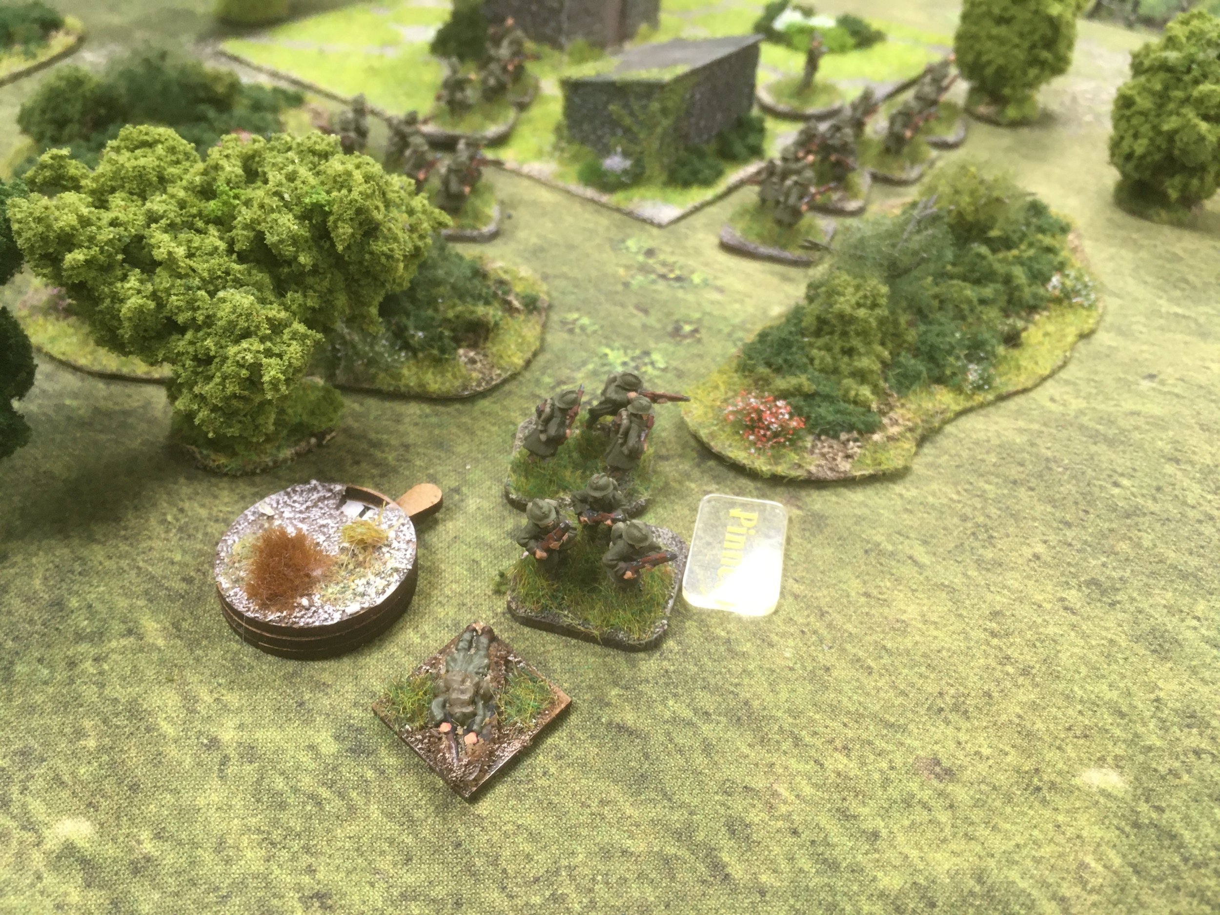Killing one and Pinning one infantry section.
