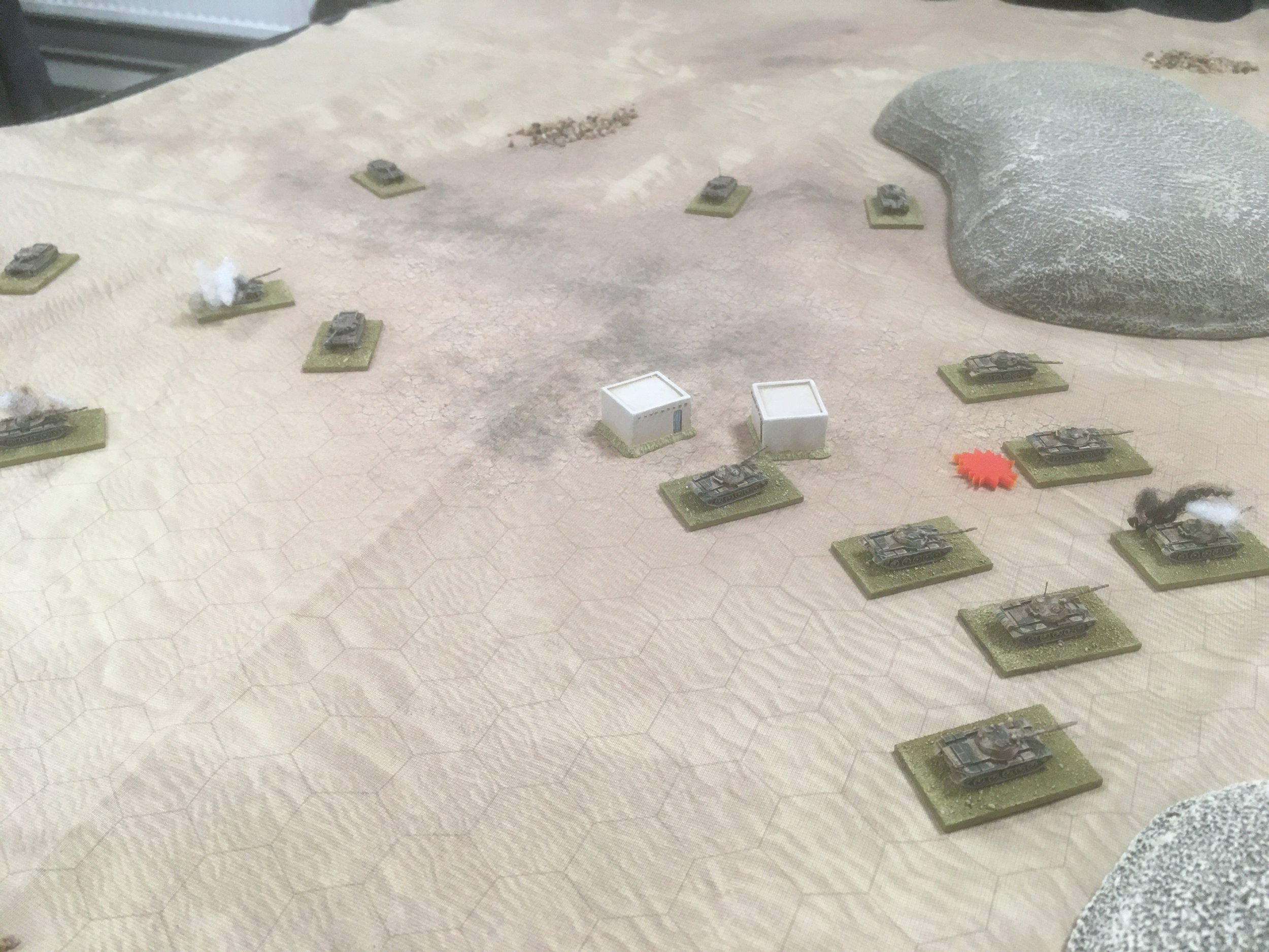 And with the screening platoon now all destroyed the flanks of the second and third T-62 platoons were dangerously exposed.