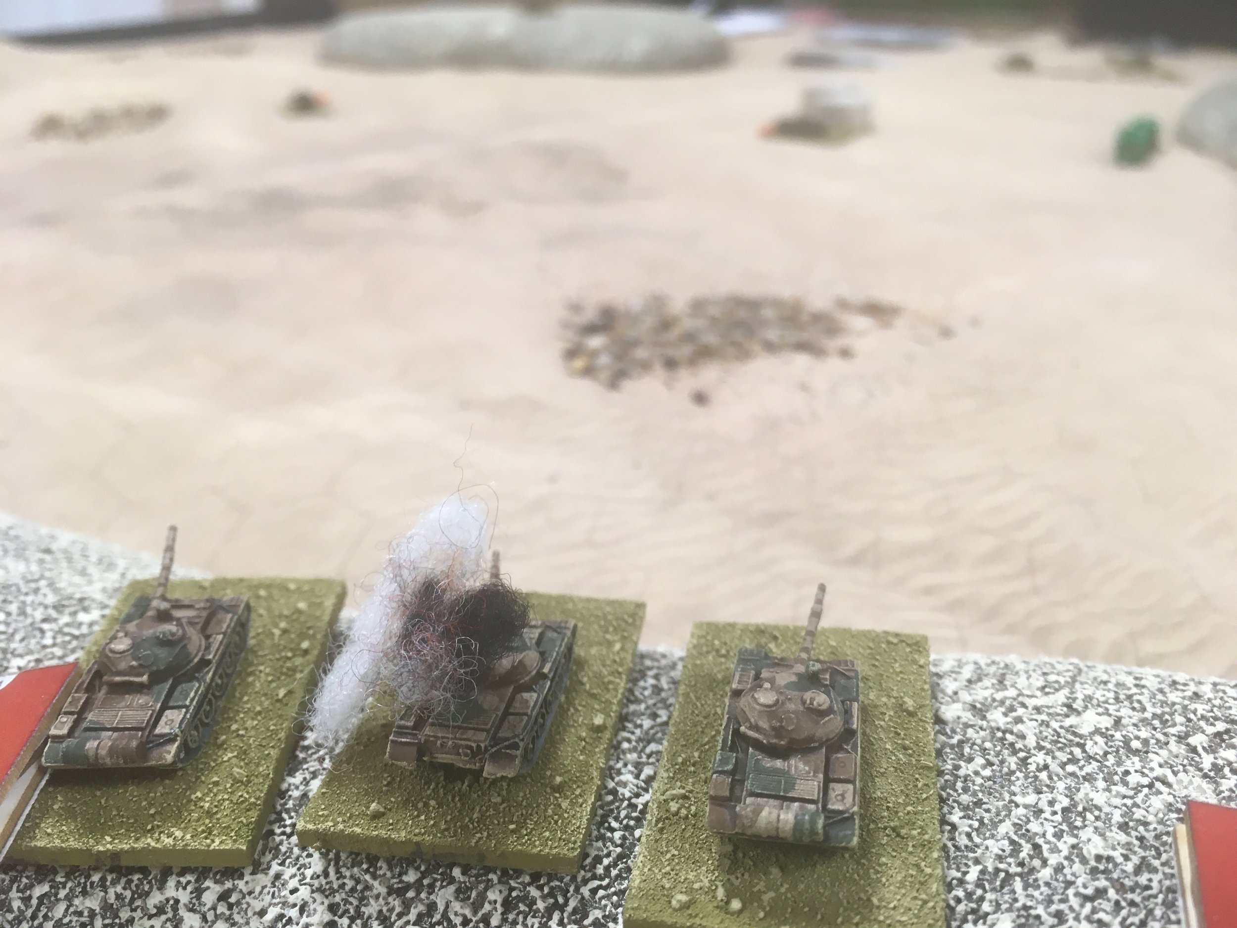 The central T-62 platoon, despite being being one tank down and the two survivors carrying Shock, opened fire...