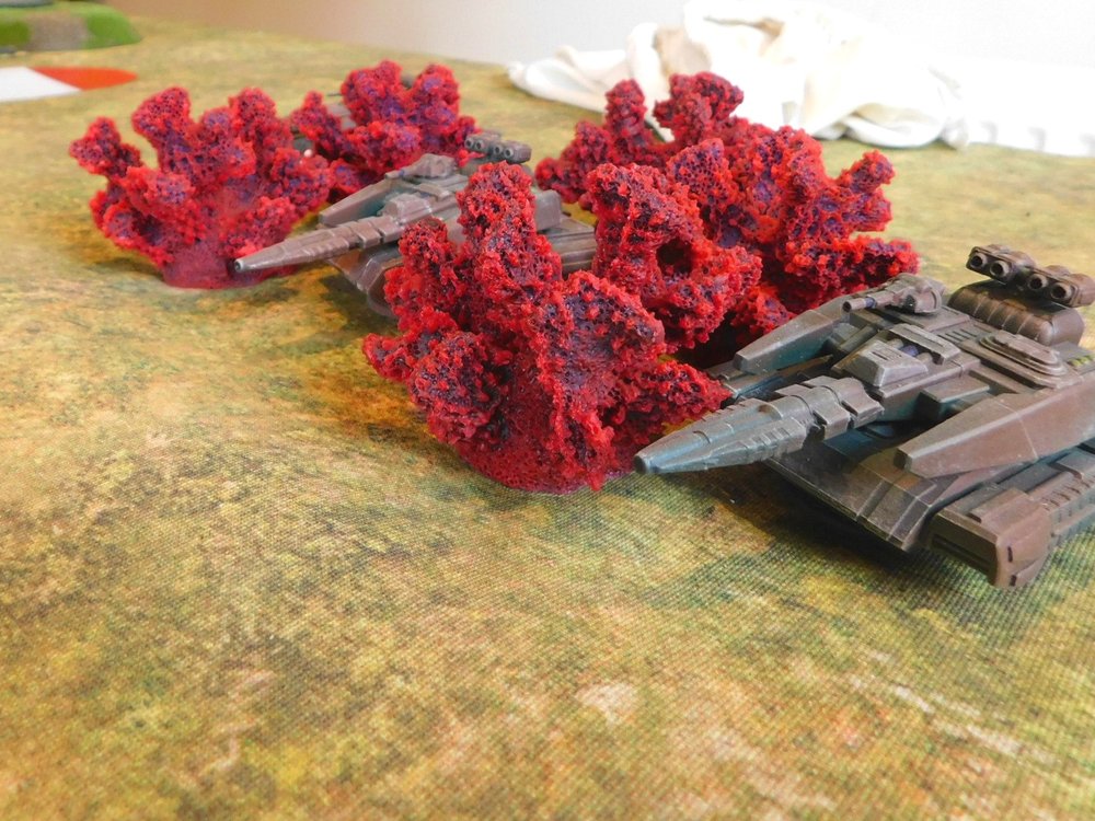 Astagar MBTs take cover in the red stuff