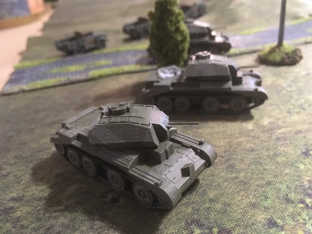 Swiftly followed by some A13 Cruiser tanks.