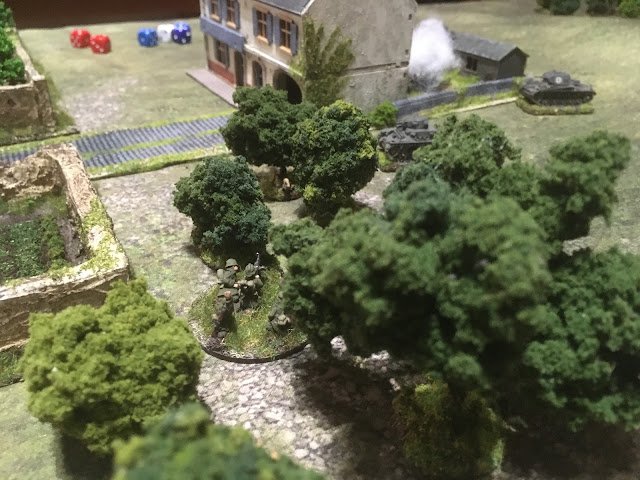 However, as they dispatched one problem another appeared, French infantry in the nearby wood...