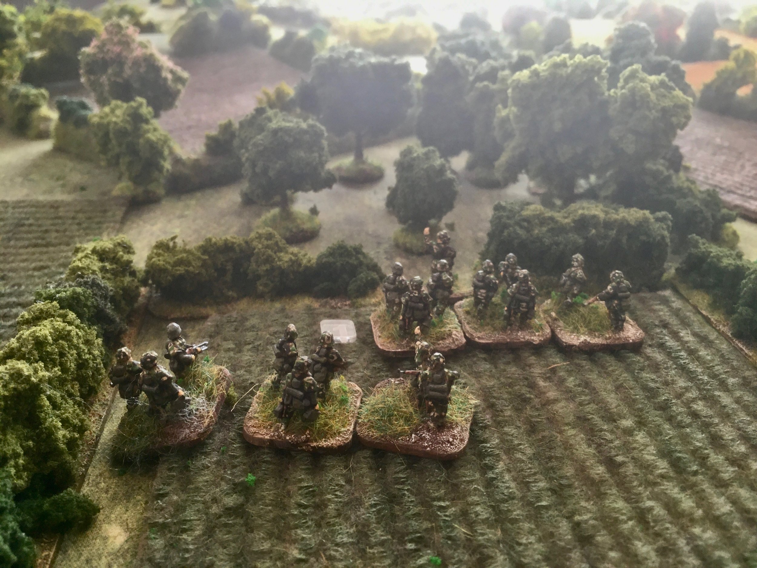 Commanding the infantry of Das Reich I tried to employ some tactics by advancing a platoon down each flank to see where the enemy was concentrated, holding back a third as a reserve.