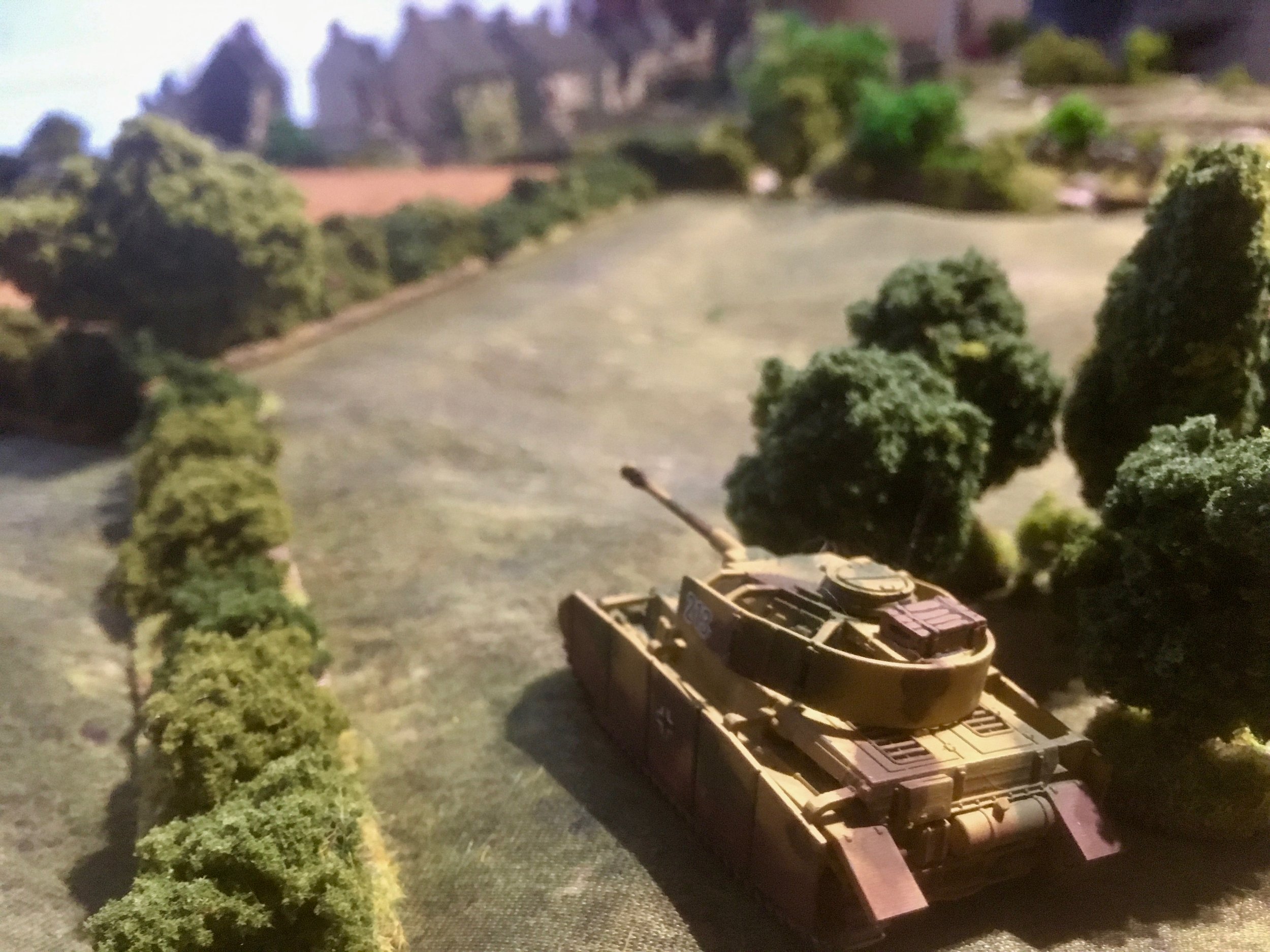 Whilst another Panzer IV fired at the newly arrived British armour...