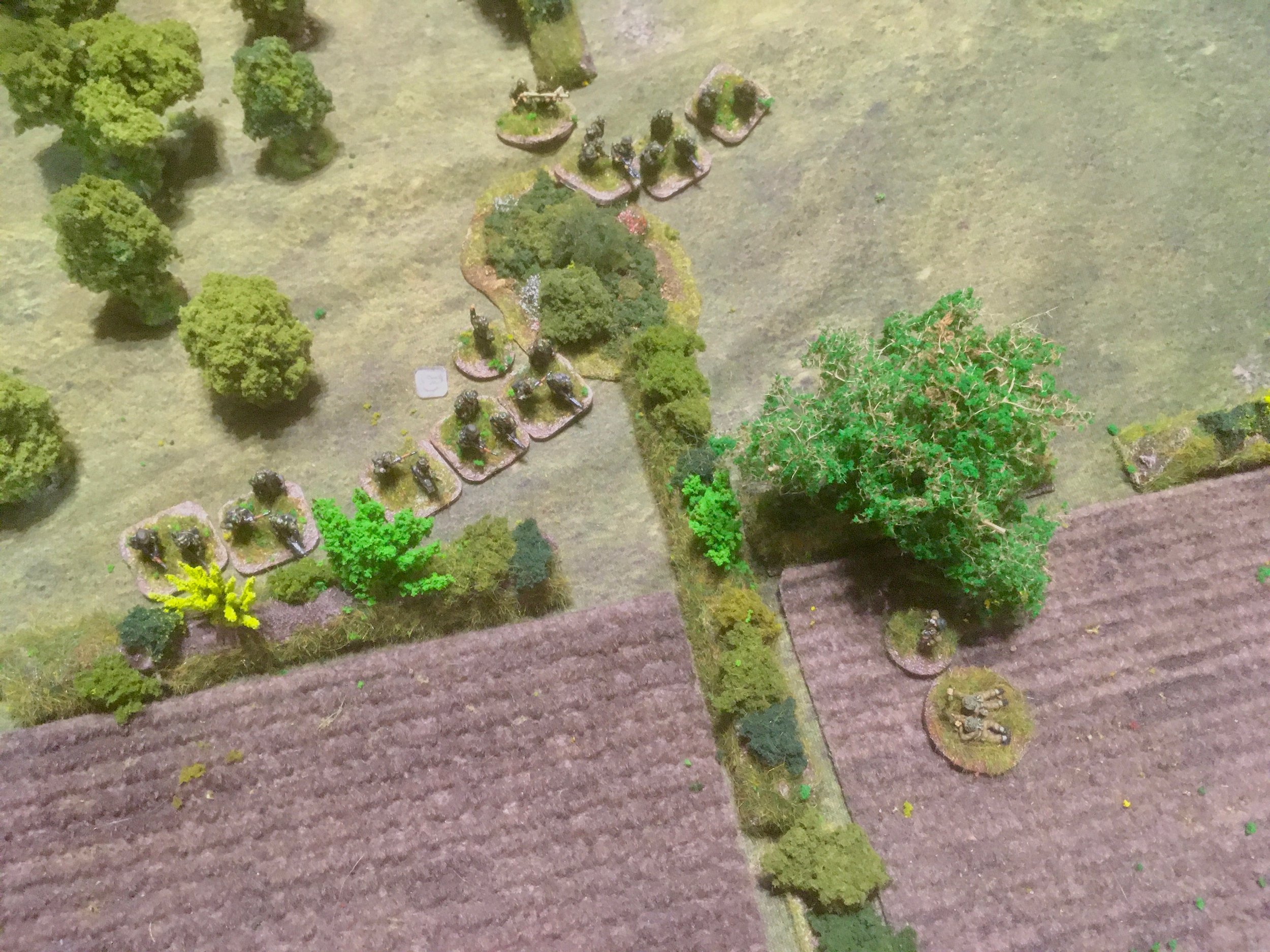 On the right flank the 3. Zug finished off most of the British opposing them...