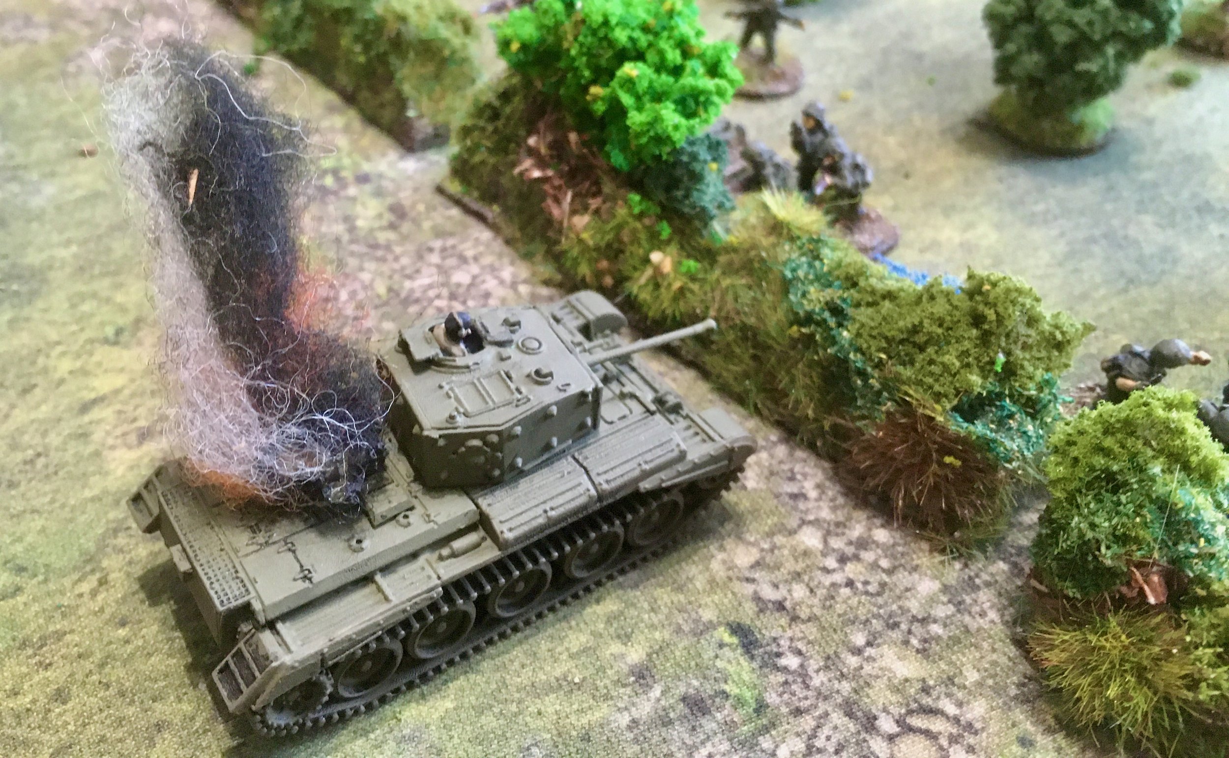 Two Cromwell's fell victim to panzerfausts...