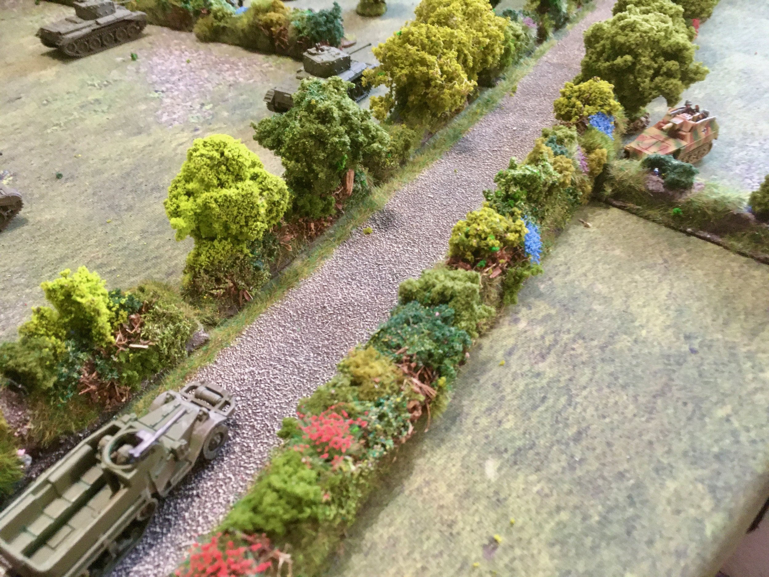 To compound the Welsh Guards cracking start, an SdKfz 250/8 appeared behind a hedge...
