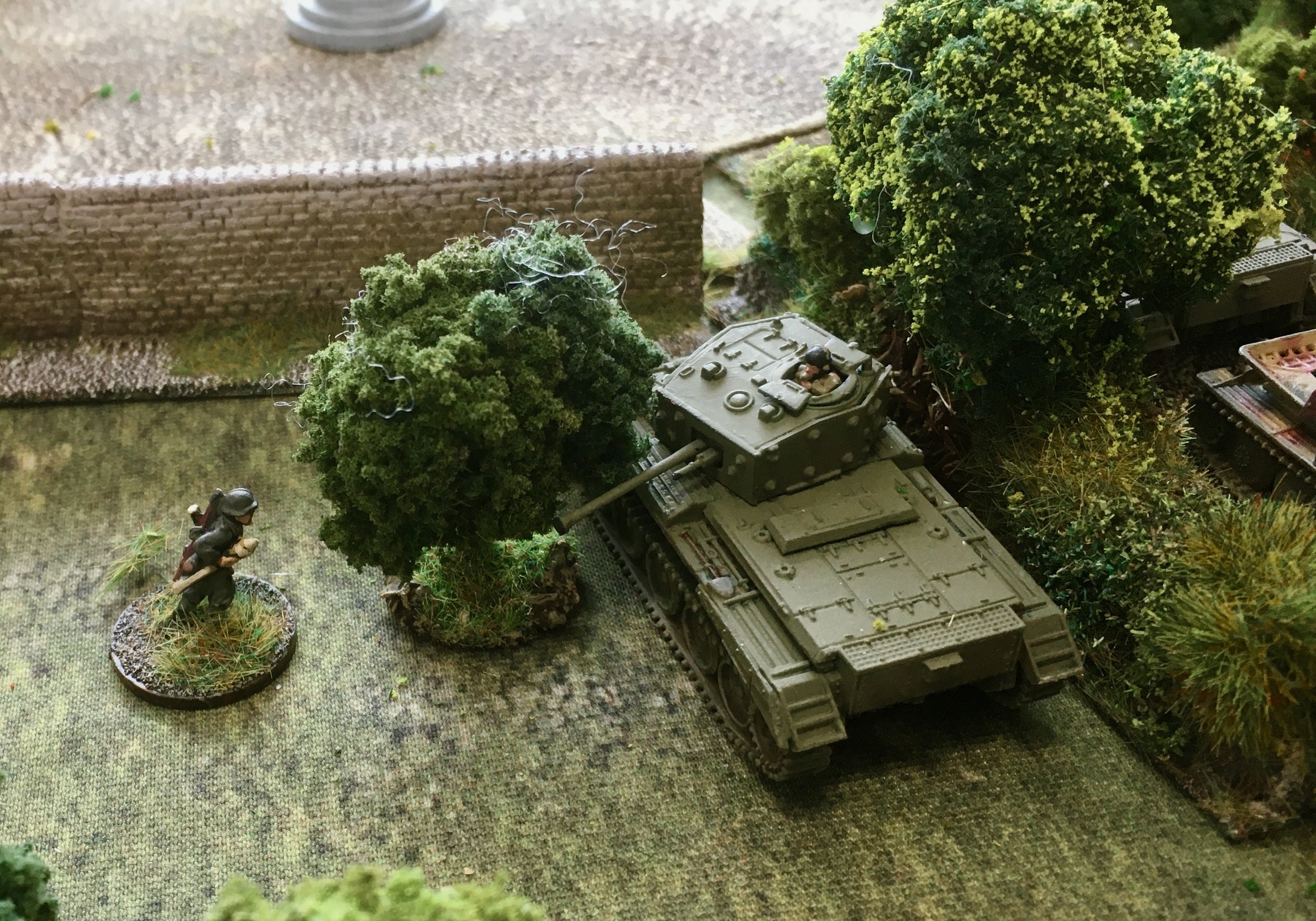 And deployed one of its panzerfausts!