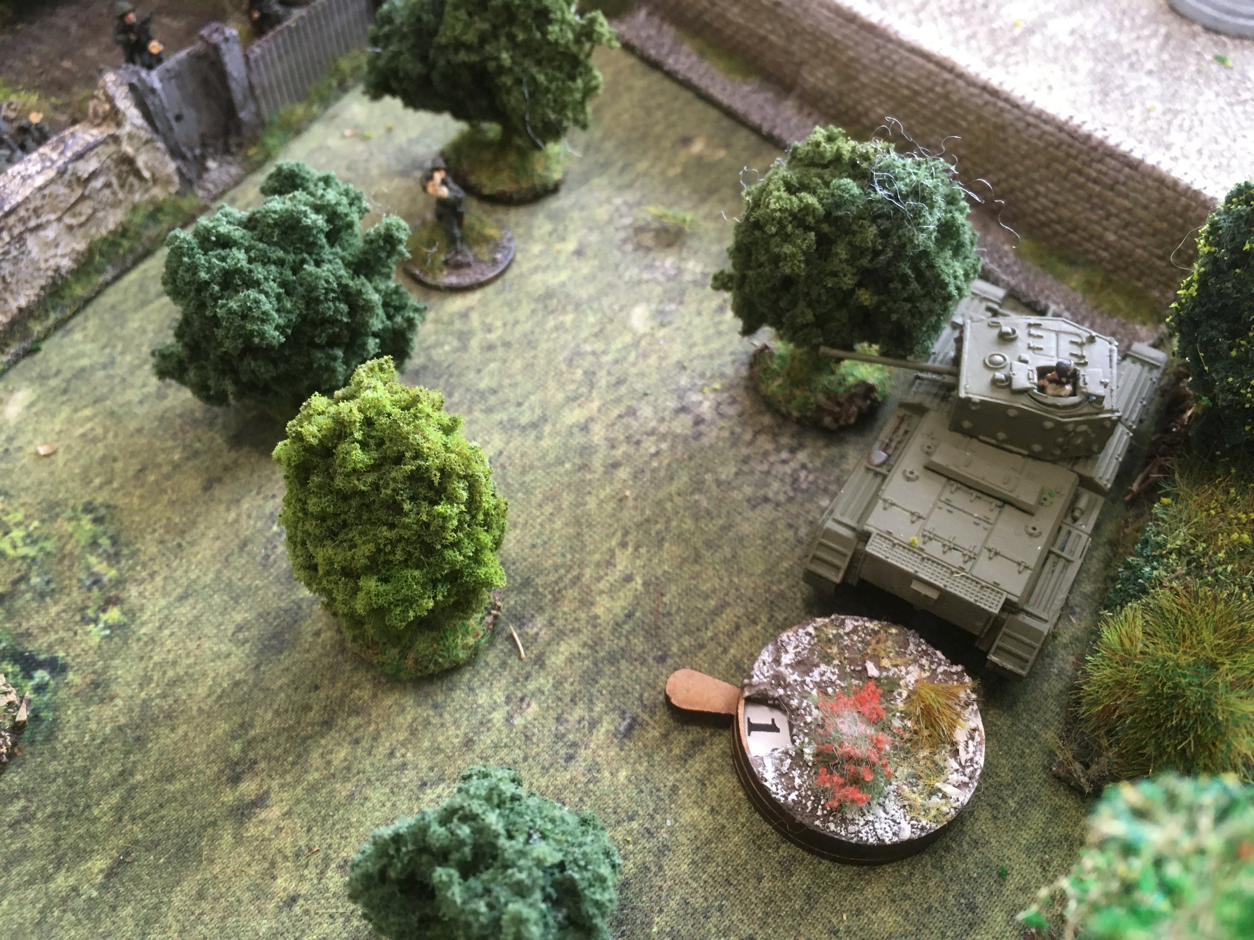 Fortunately for the Cromwell, the warhead struck a glancing blow and the tank only suffered 1 Shock