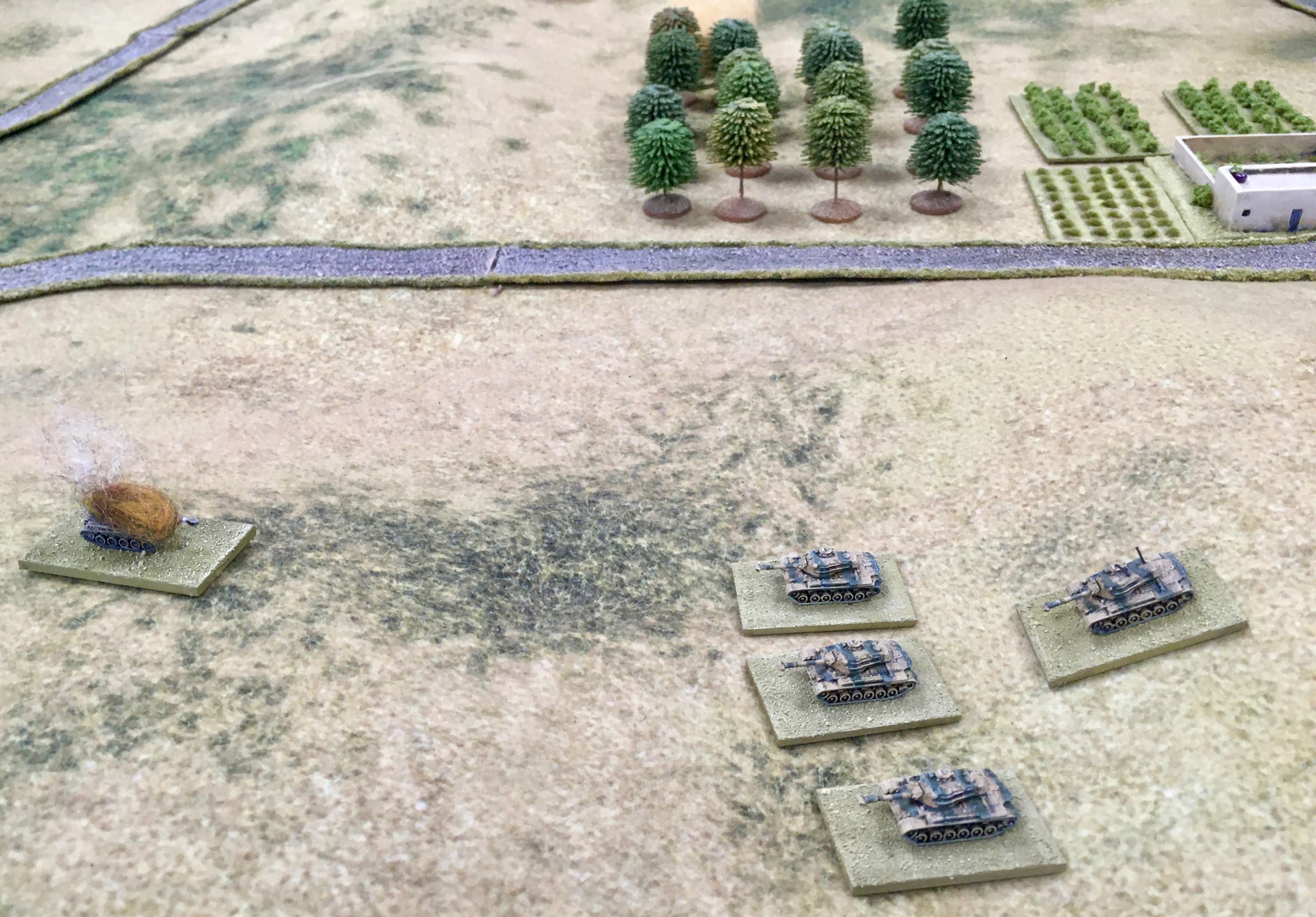 Whilst the M-47 platoon led by Lieutenant Hamza Al-Dardour  took out the AMX-13 that had spotted them.