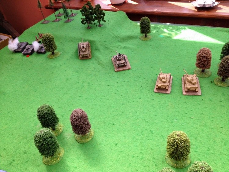 ...but the Panzers charged up the hill...