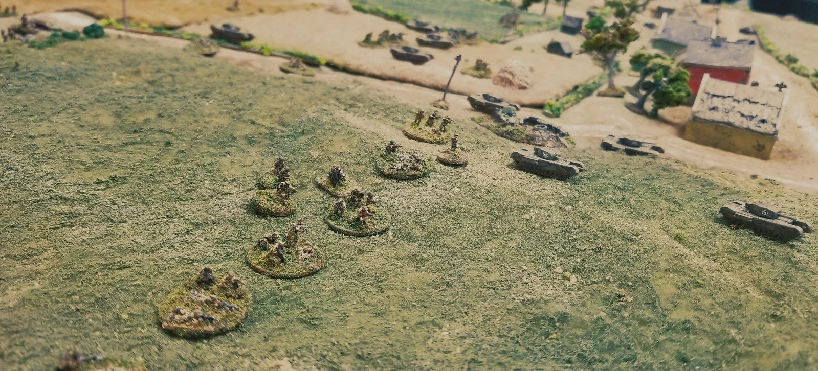 John's 2nd platoon moves to the right
