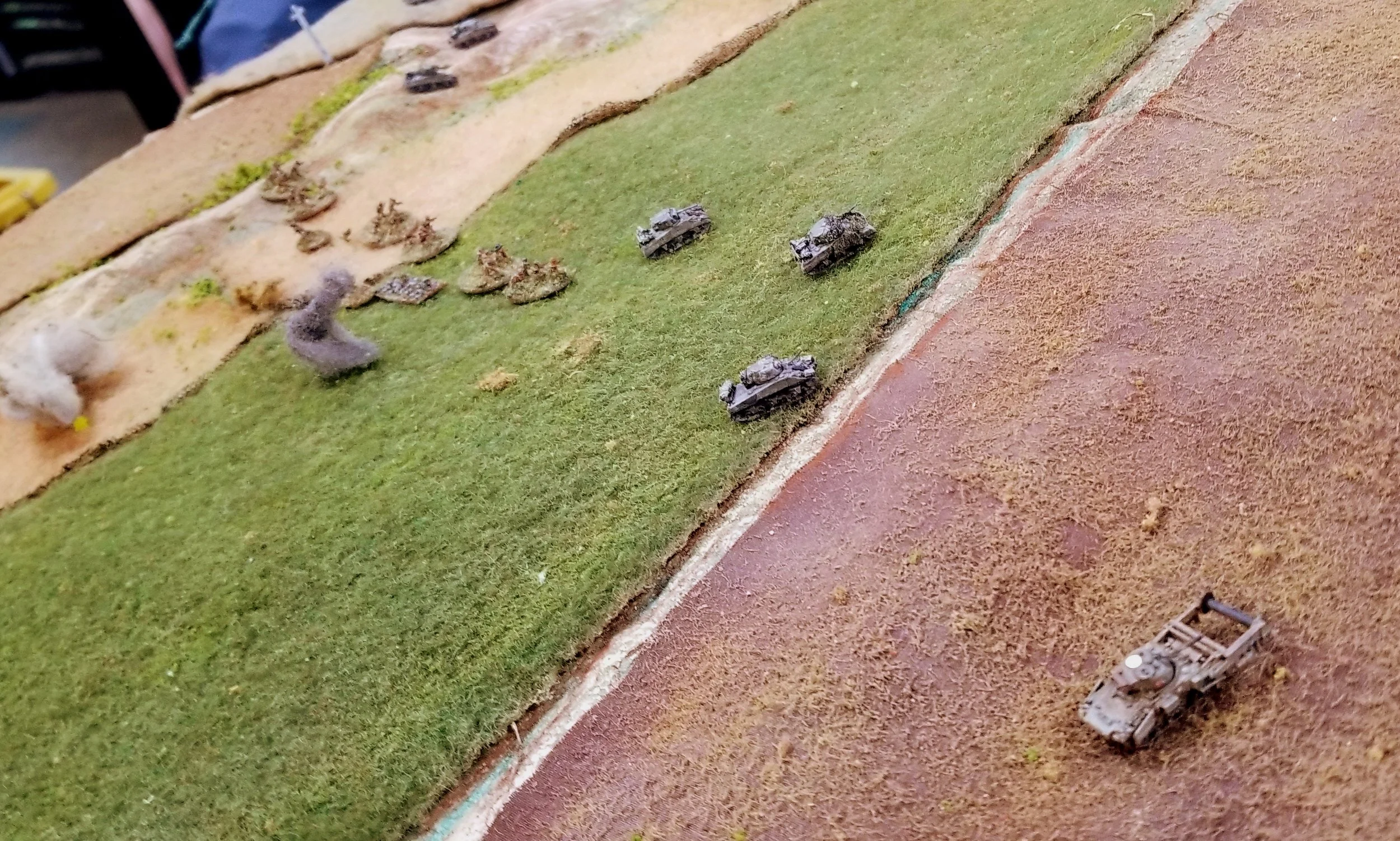 The British left flank